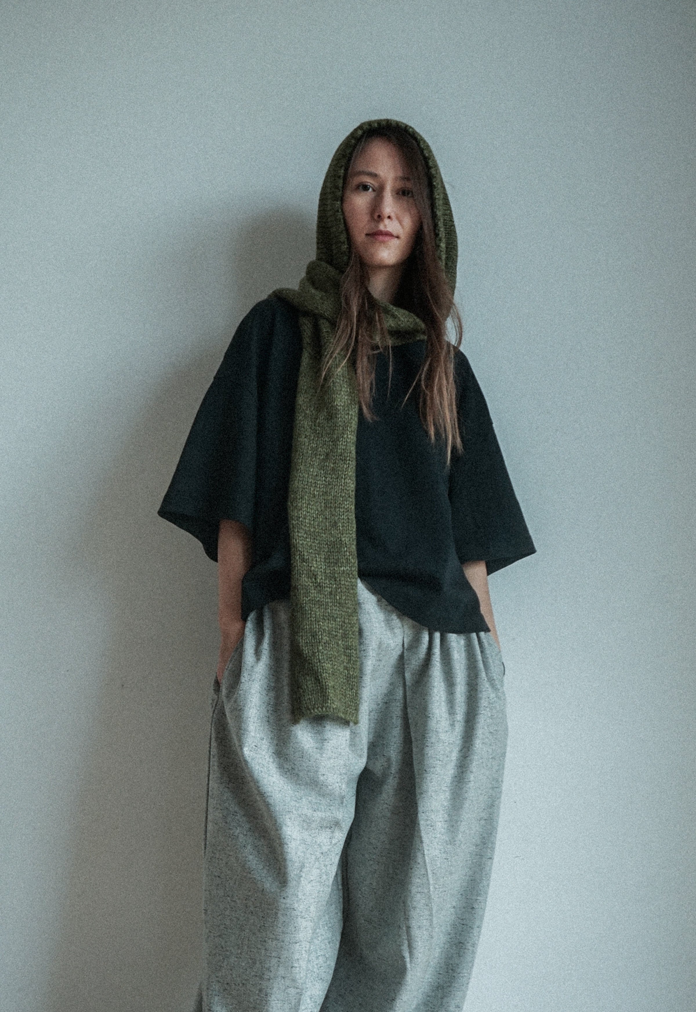 INTO THE WILD ALPCA WOOL BONNET SCARF