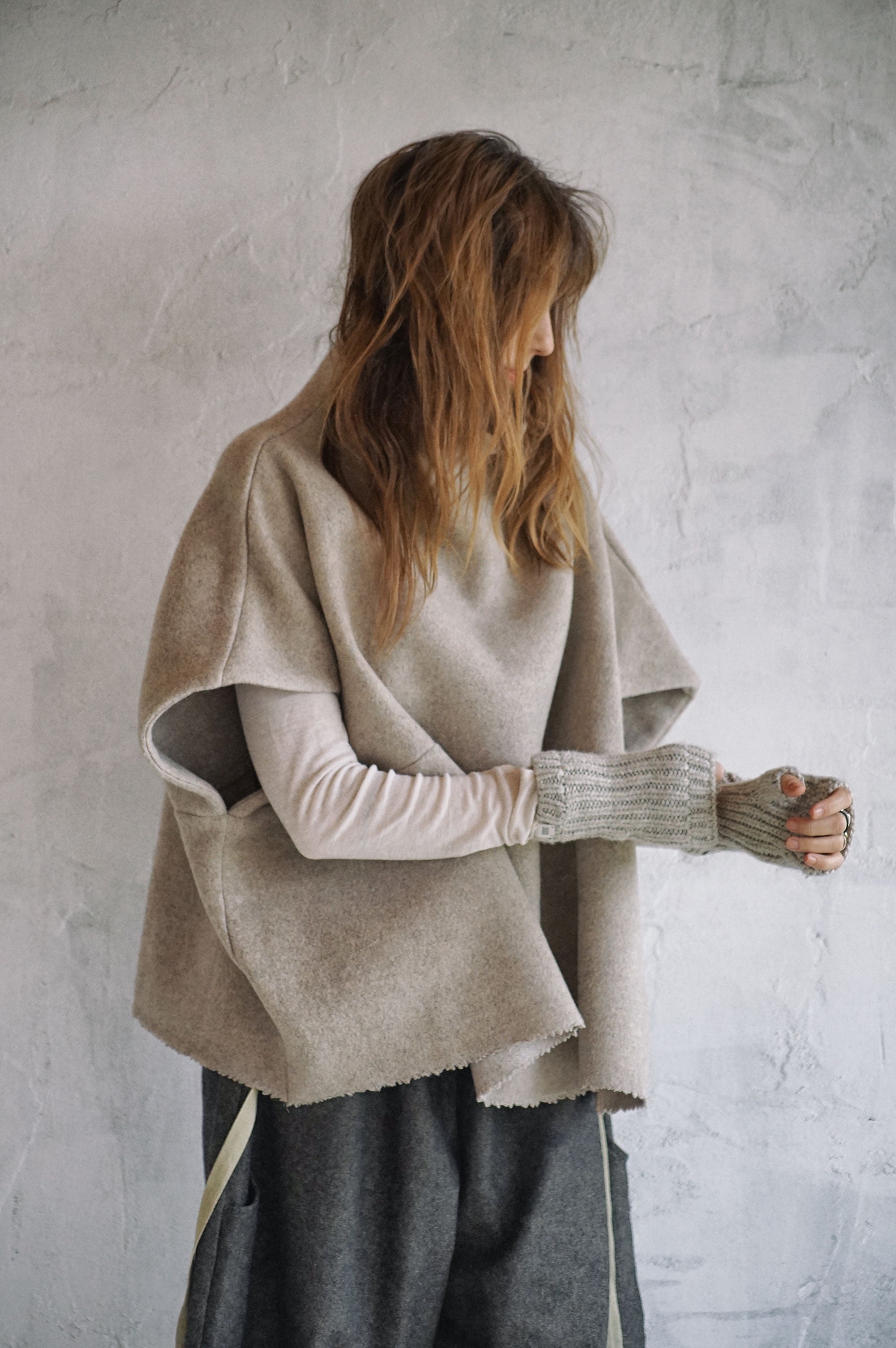 WOODLAND 100% WOOL PONCHO