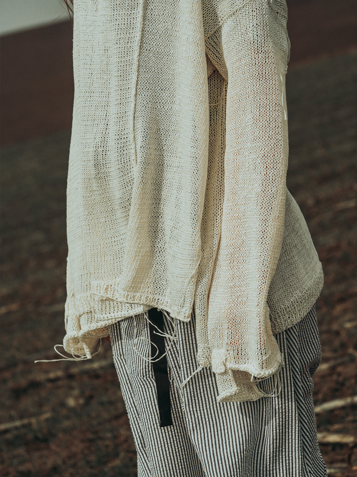 Nomad Breeze Hand knitted linen top
