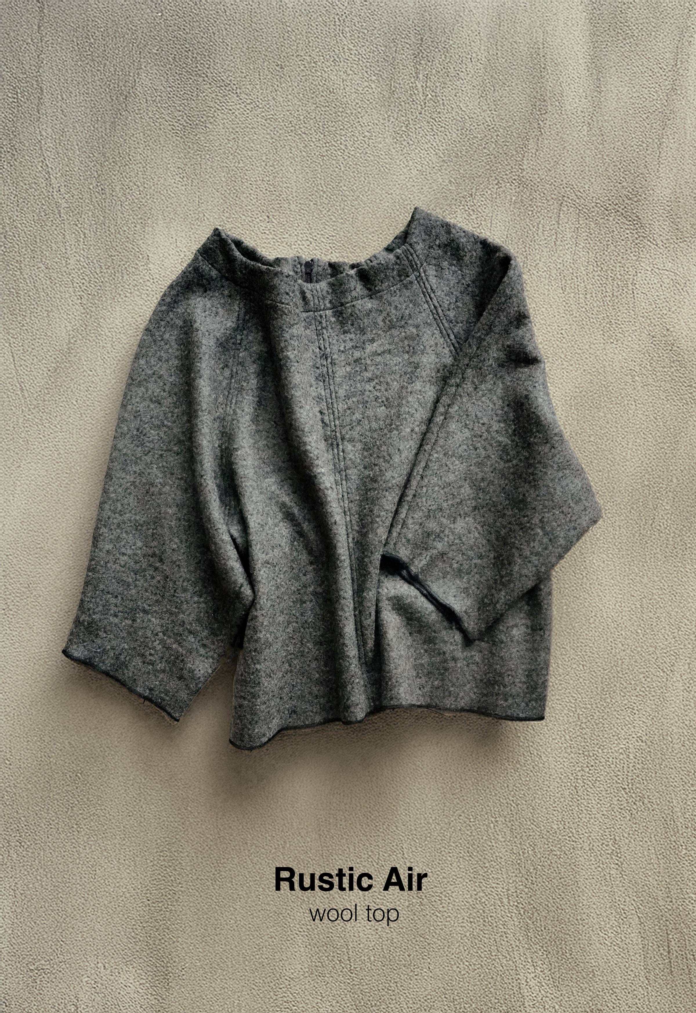 Rustic Air 100% boiled wool top