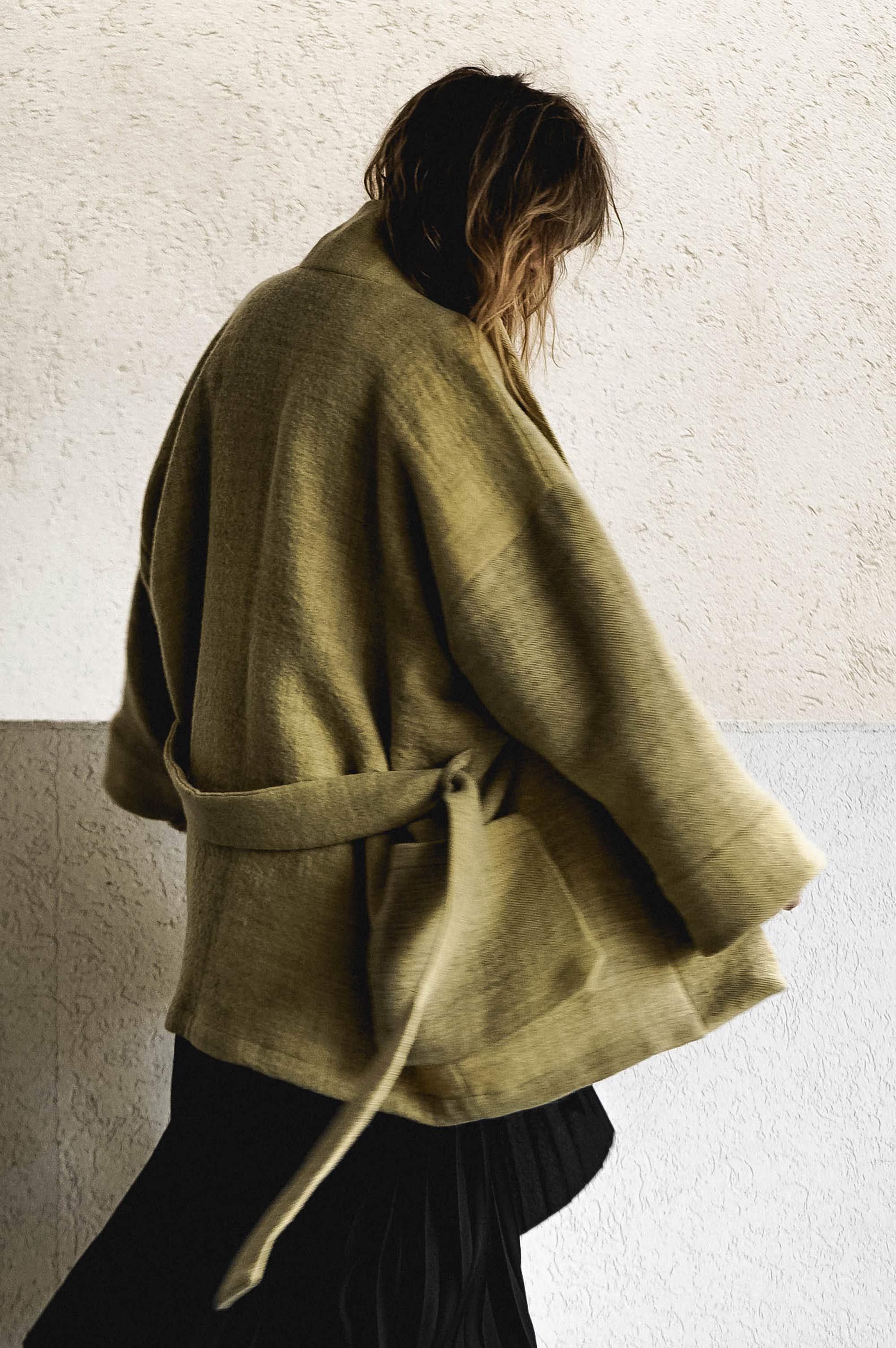 A distant view wool trench