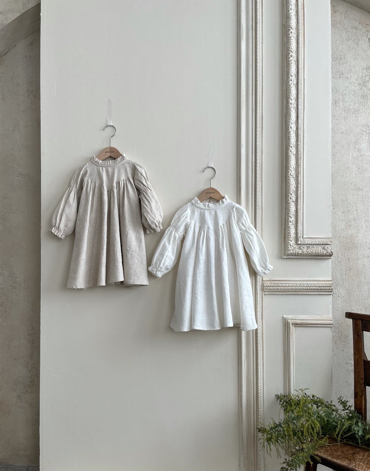 Leah Dress (Beige Linen)