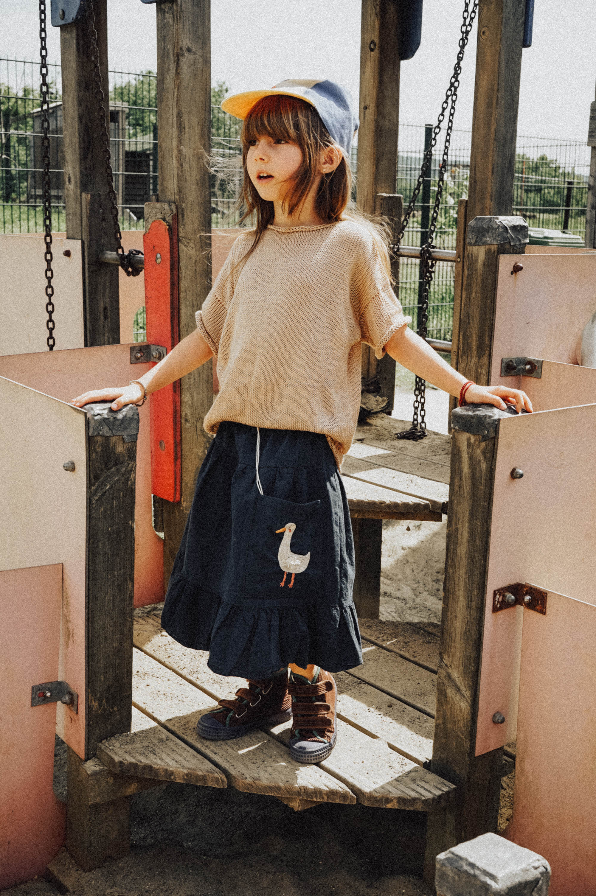 Hand made linen skirt