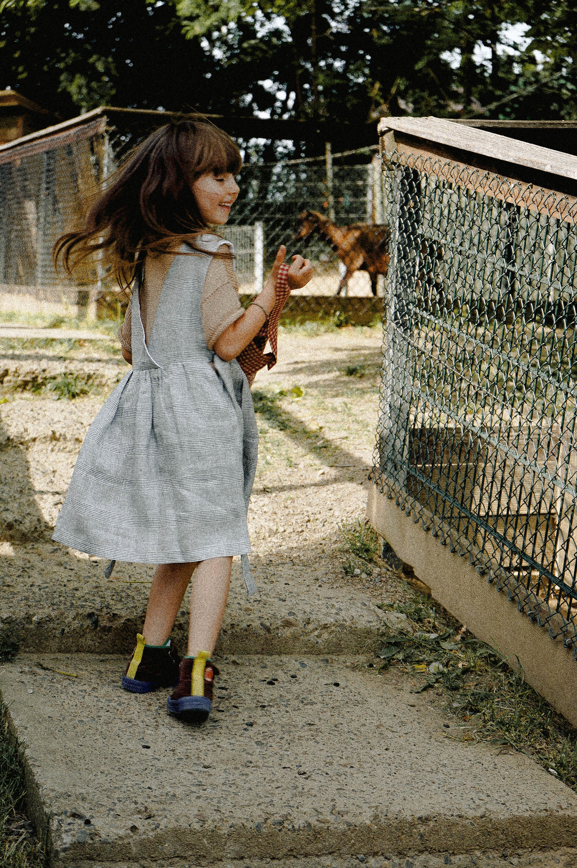 Hand made linen dress