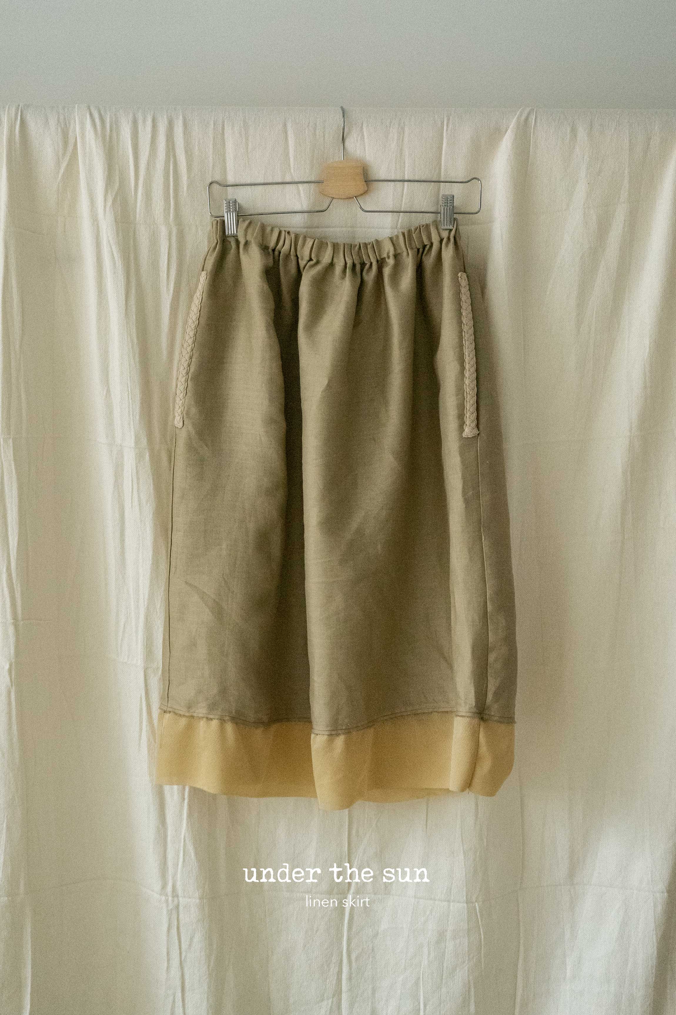 Under the sun linen skirt