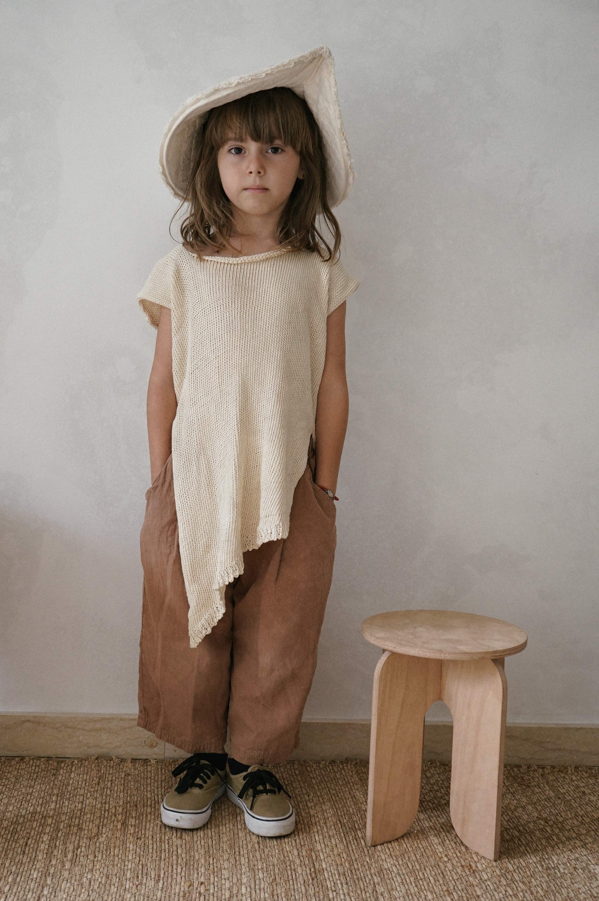 Hand knitted summer top