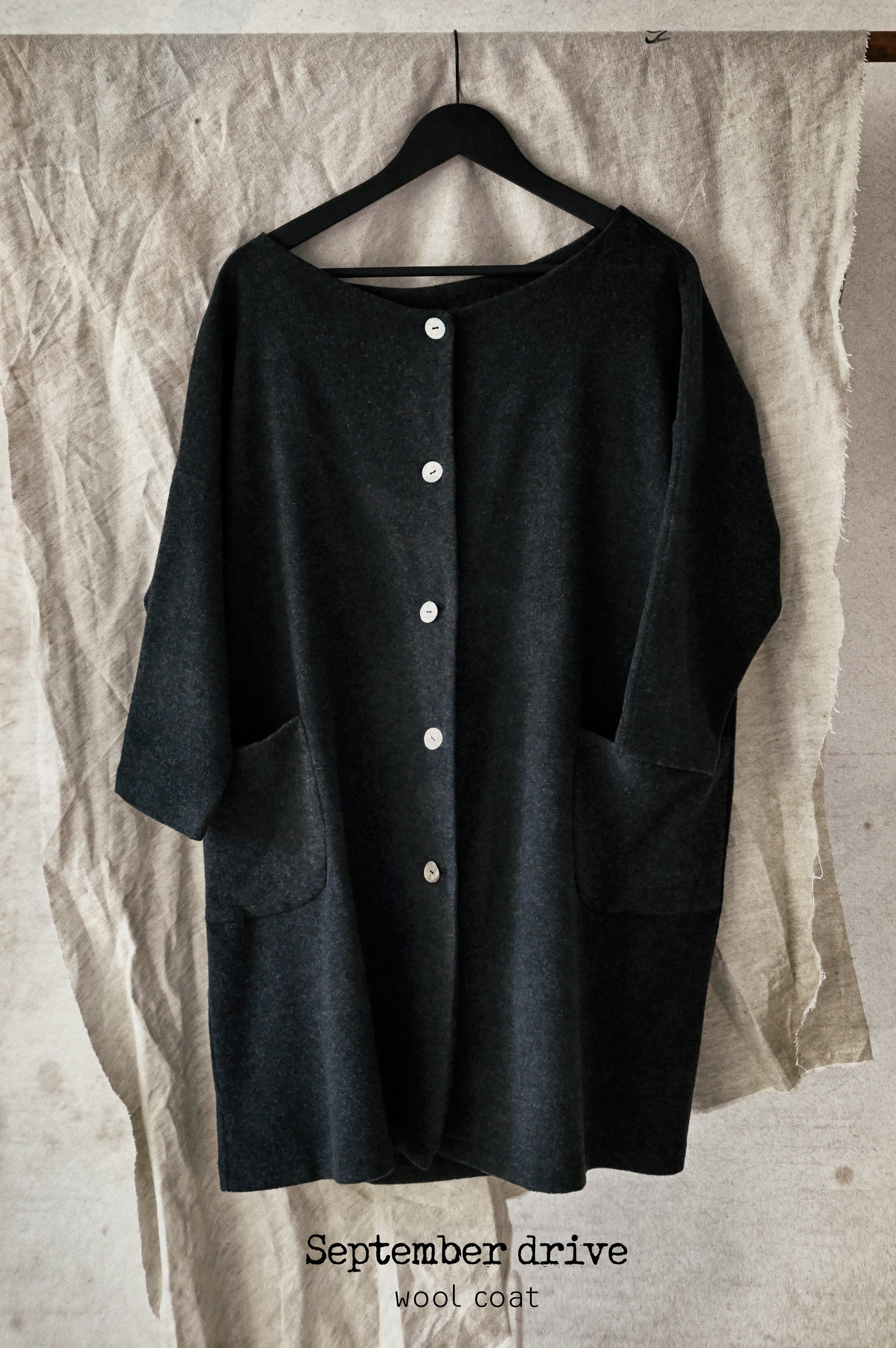 September drive Wool Coat