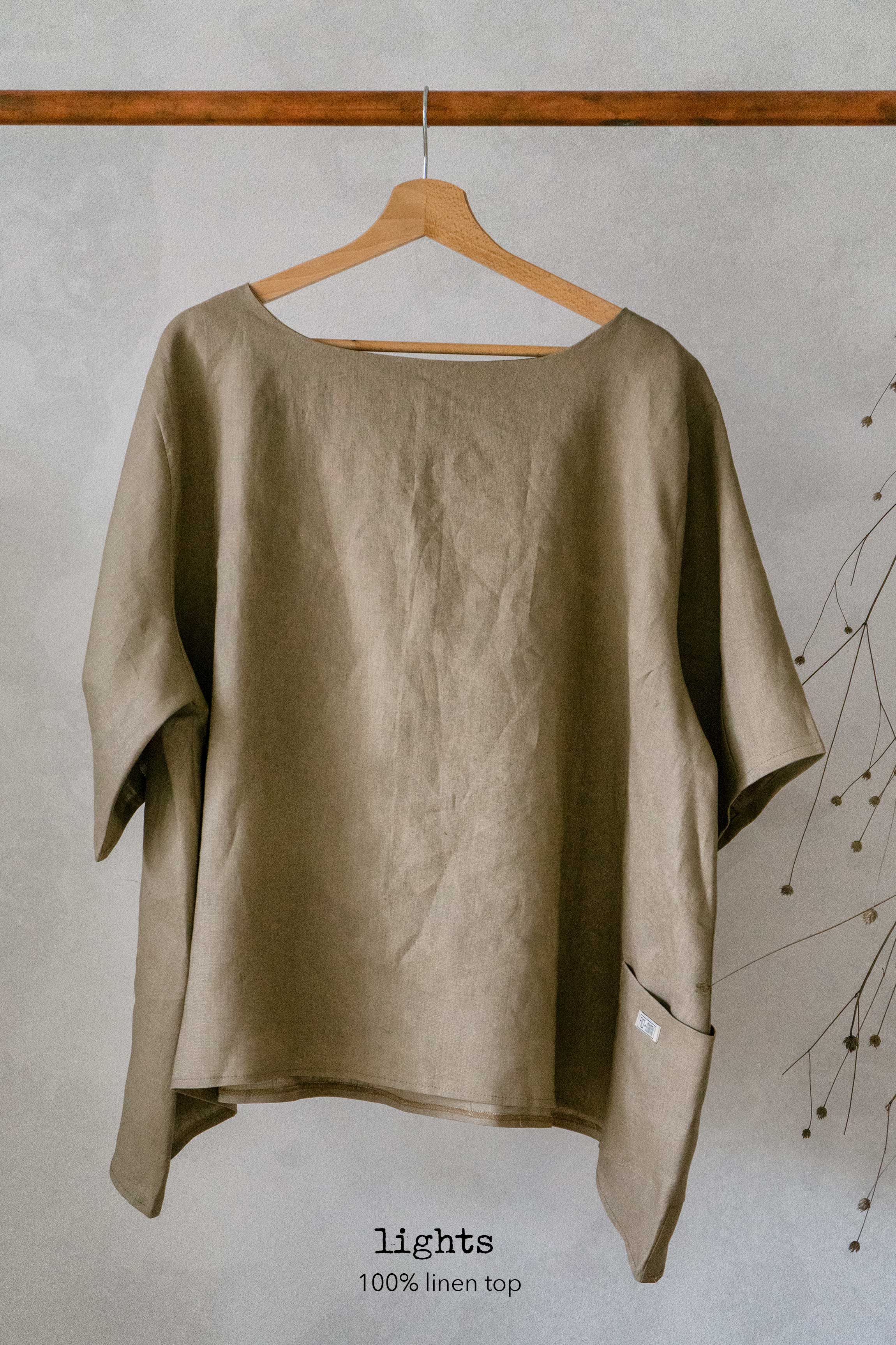 Lights linen top