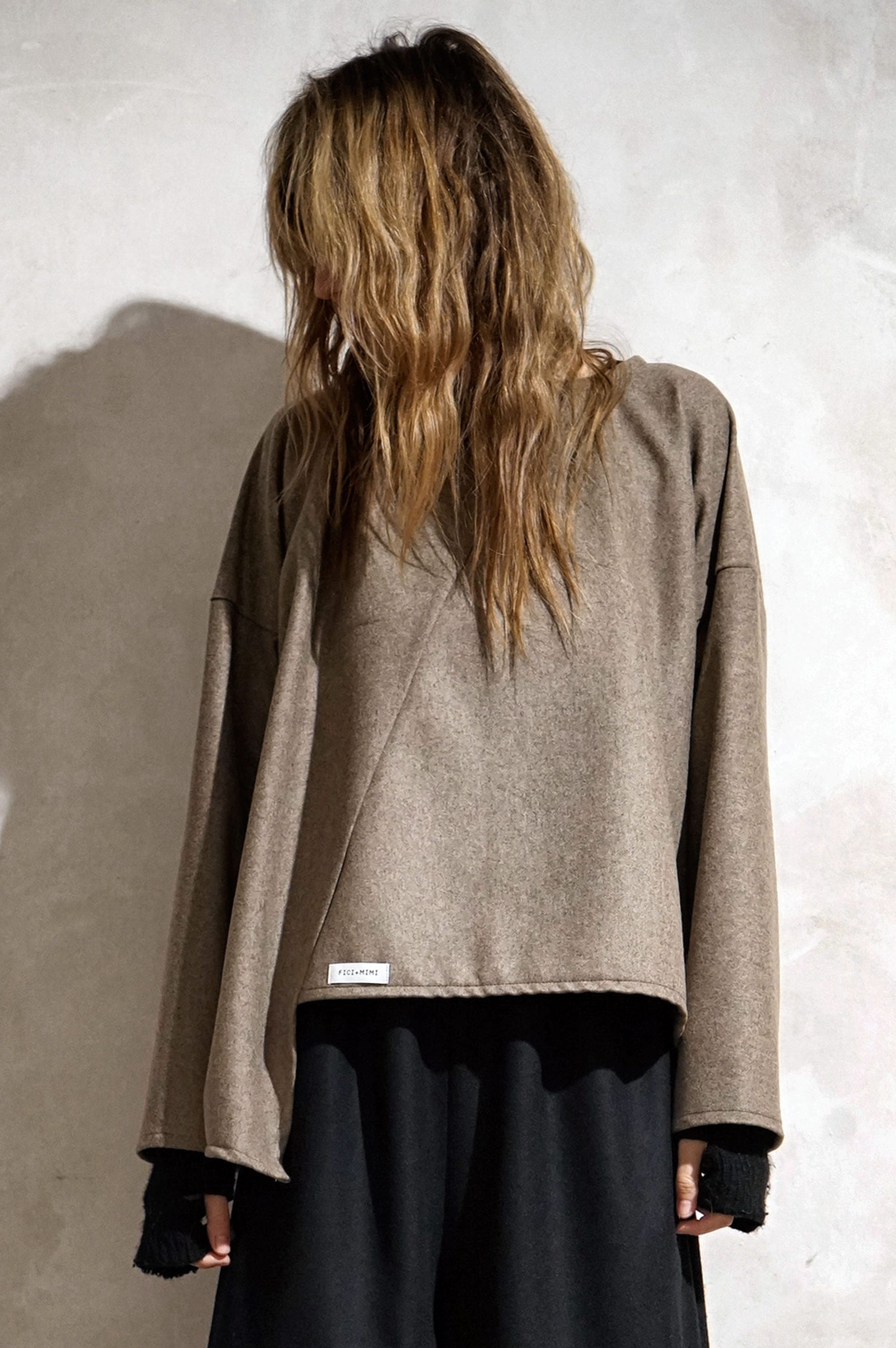 Asymmetric Wool top
