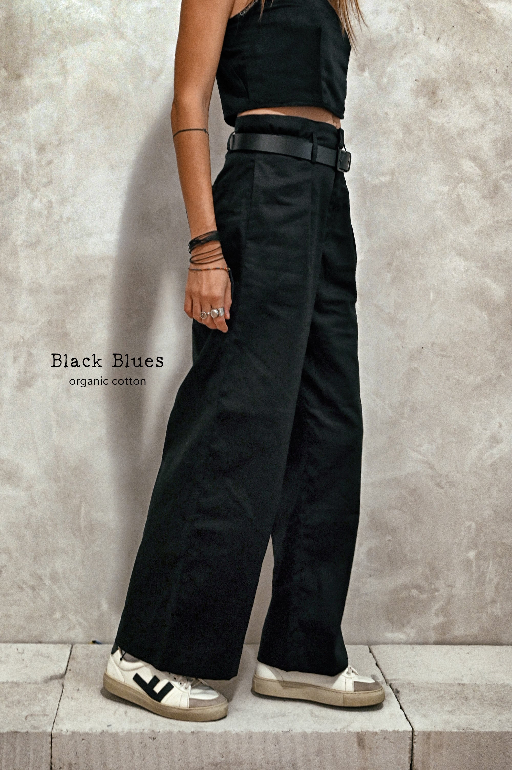 Black Blues Trousers