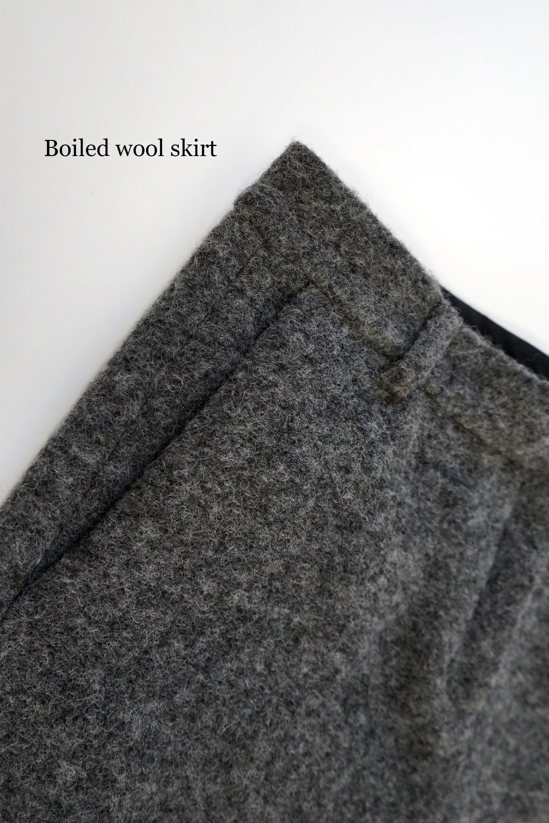 Boiled Wool Skirt