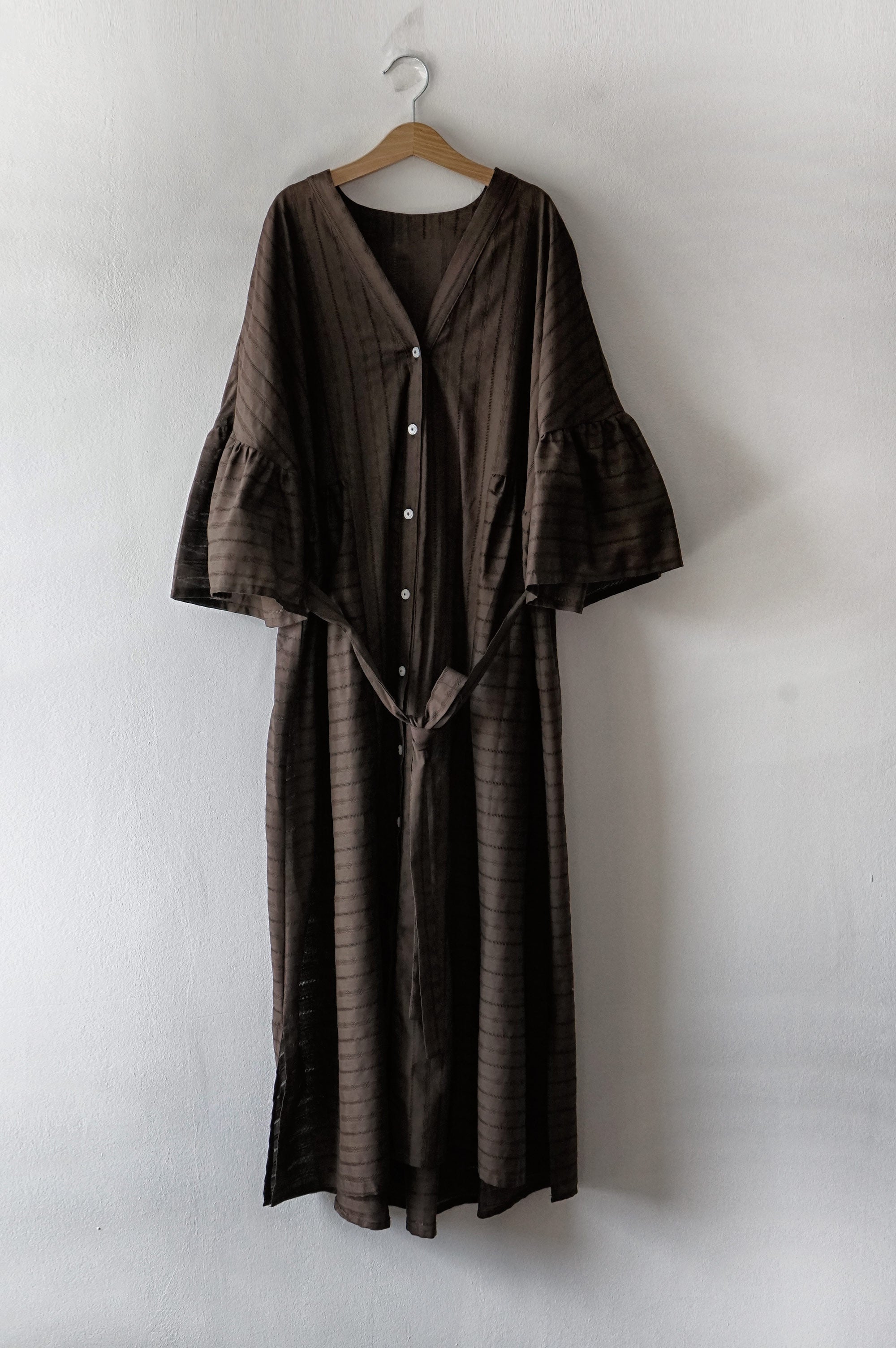 Brown cotton dress 2