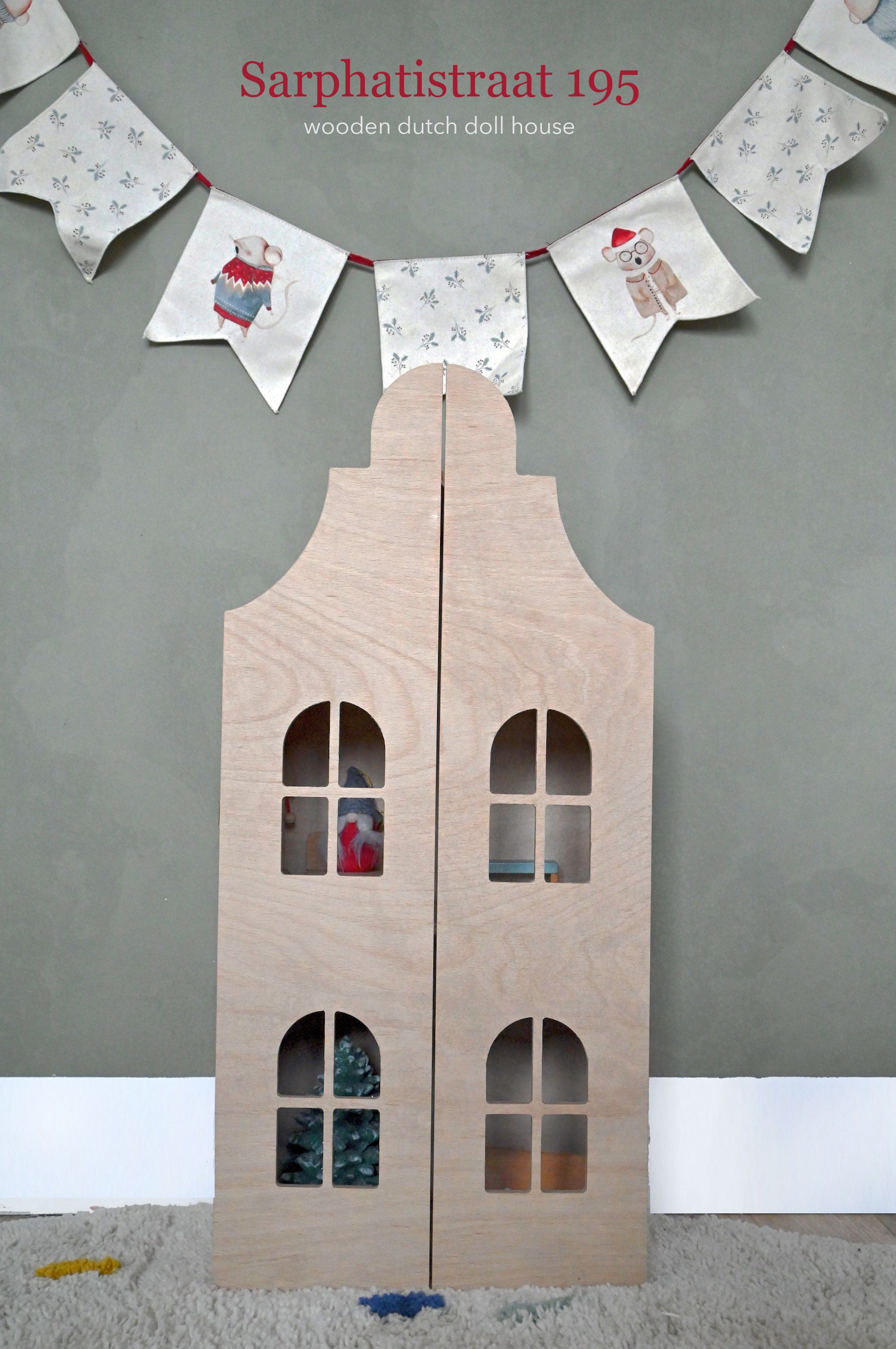 Sarphatistraat 195 Wooden Dutch Doll House