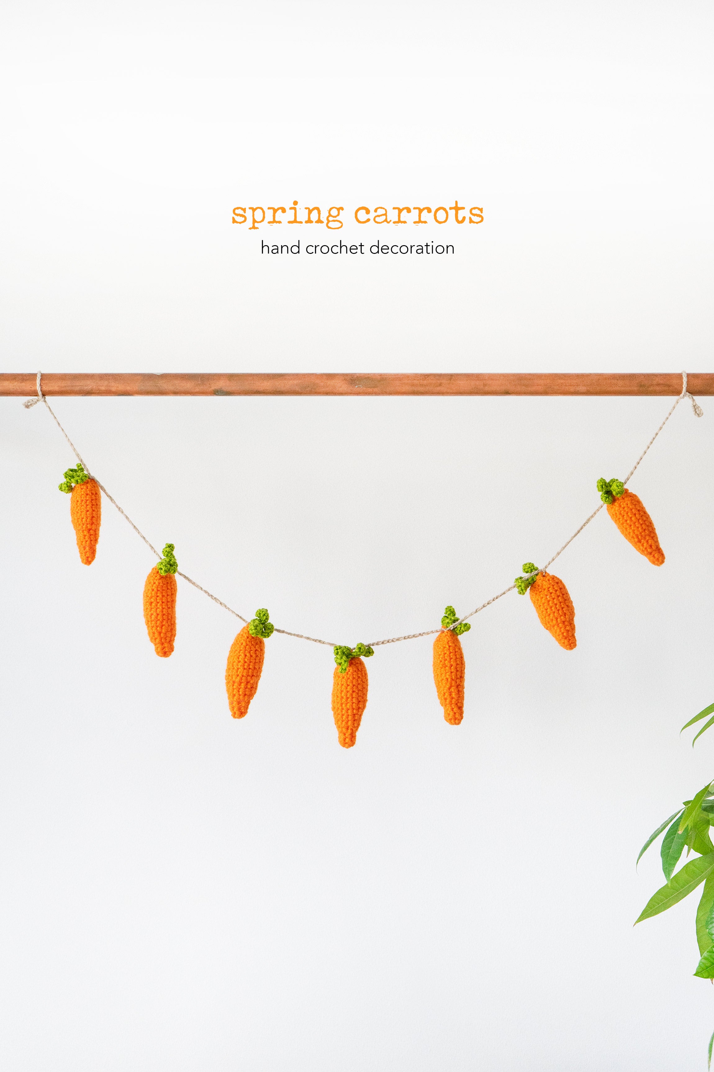 Spring carrot wall decoration