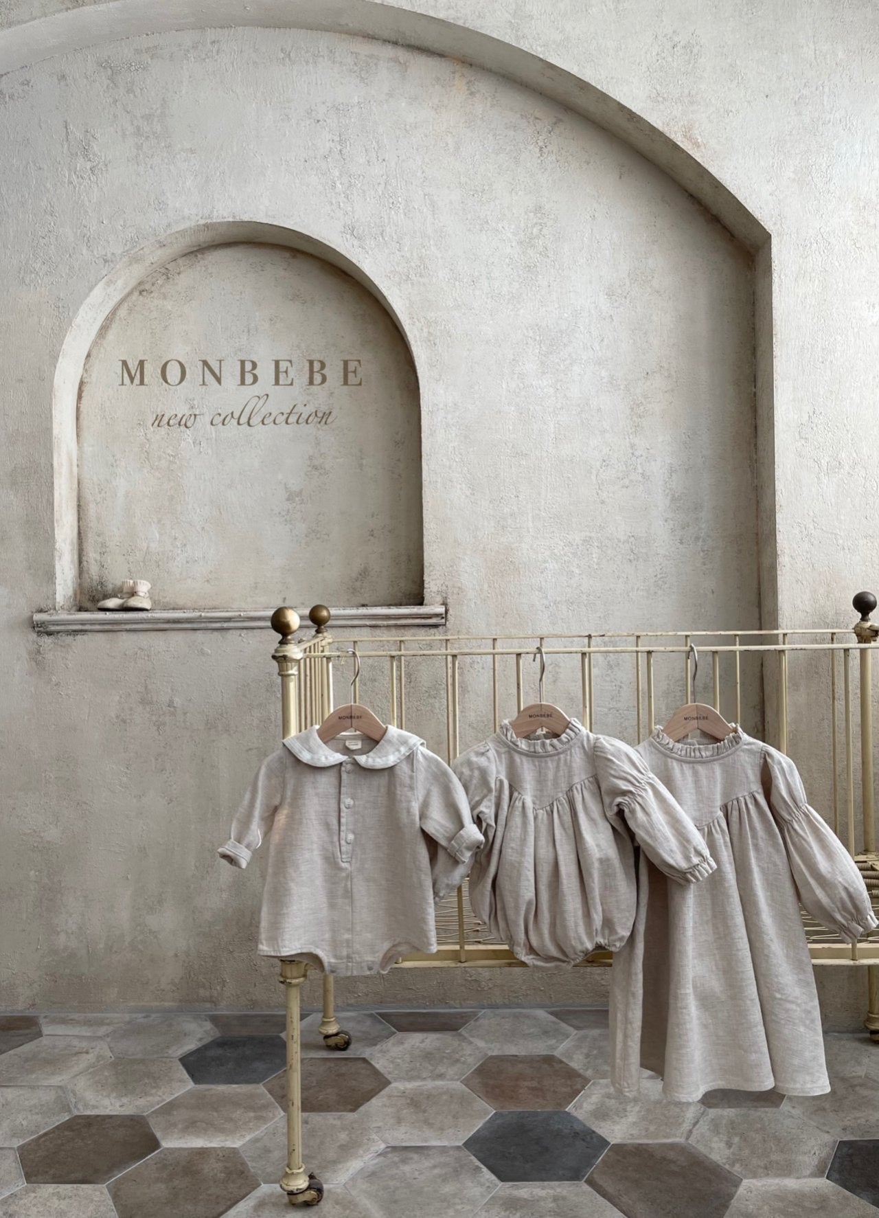 Leah Dress (Beige Linen)