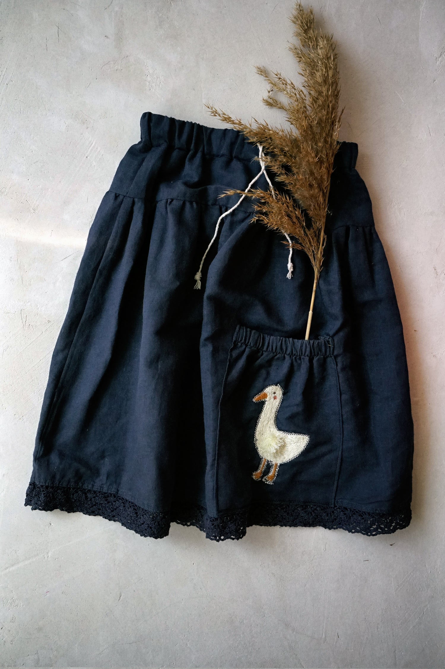 Hand made linen skirt