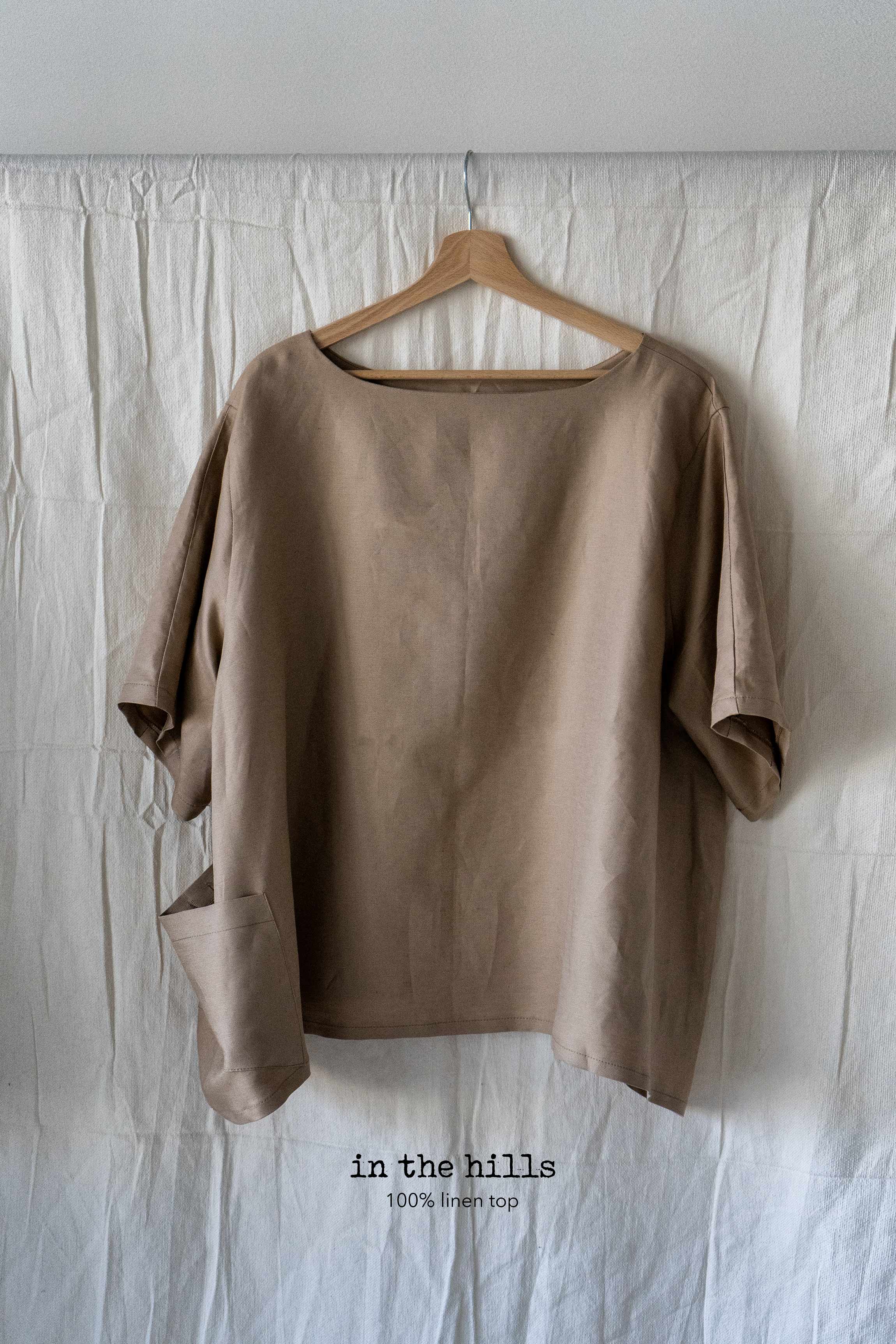 In the hills linen top