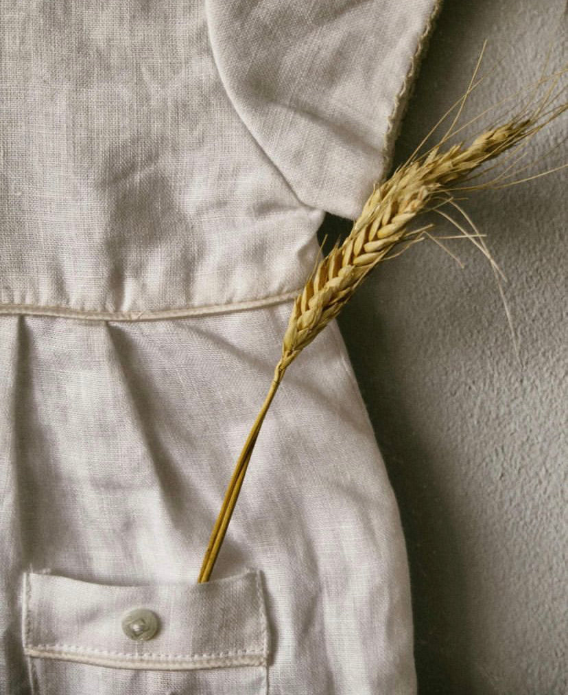 Christening linen jumpsuit