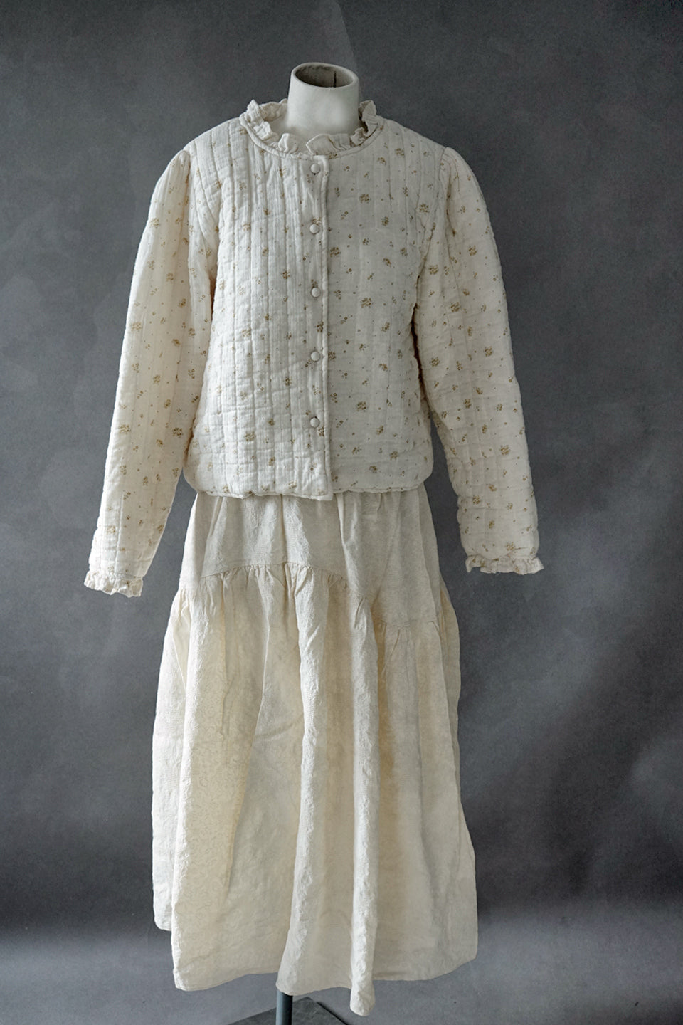 Charlotte Cotton Skirt (Ivory)