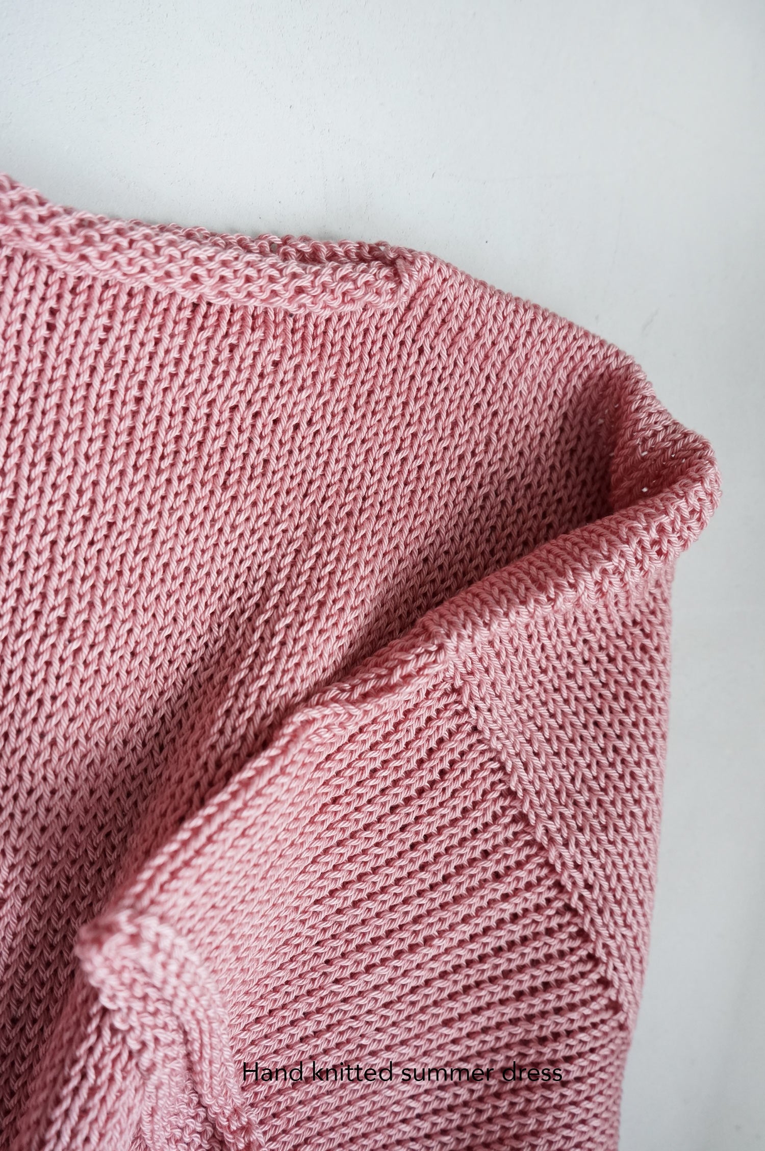 Hand knitted summer dress