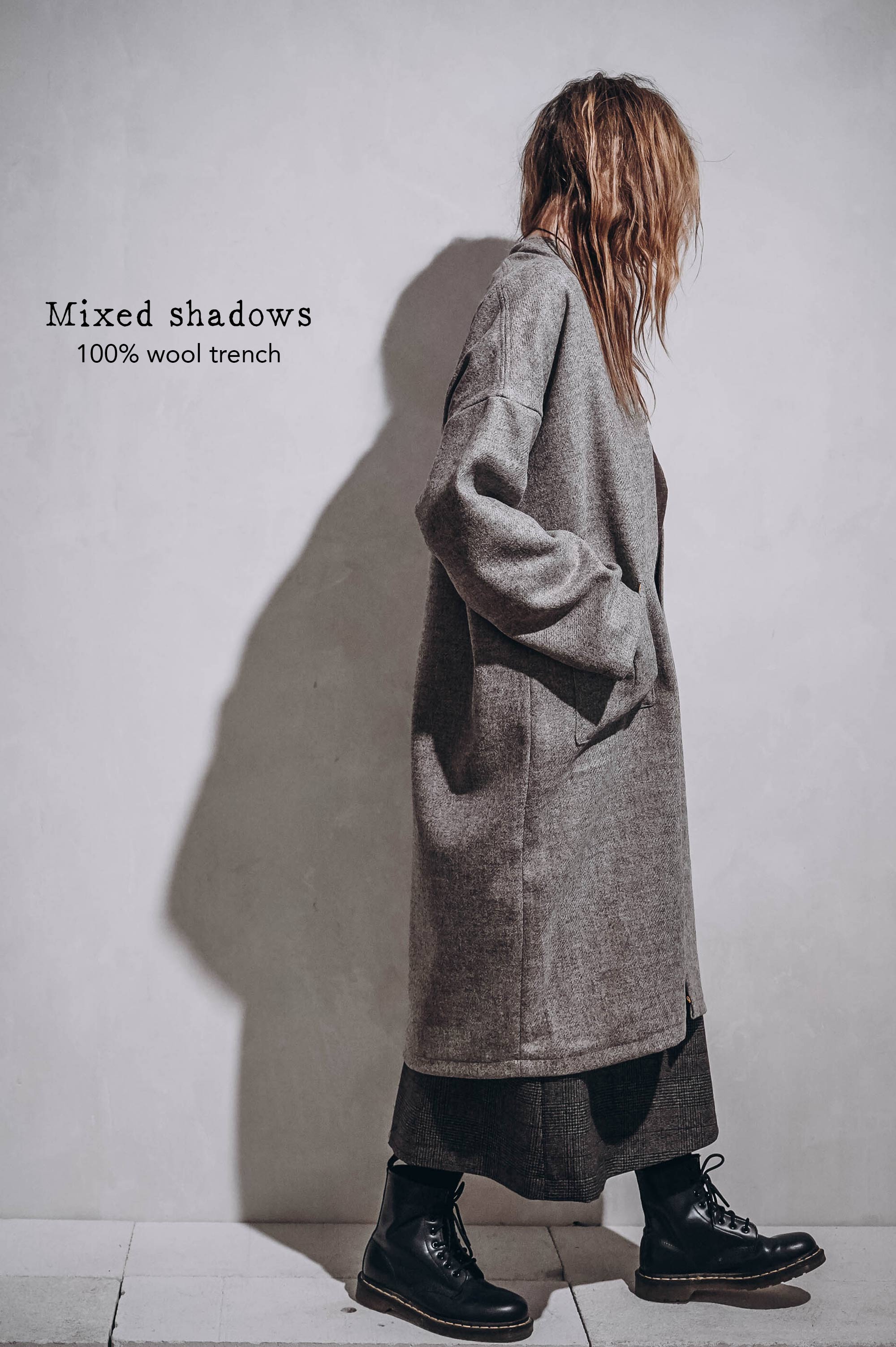 Mixed Shadows Wool Trench