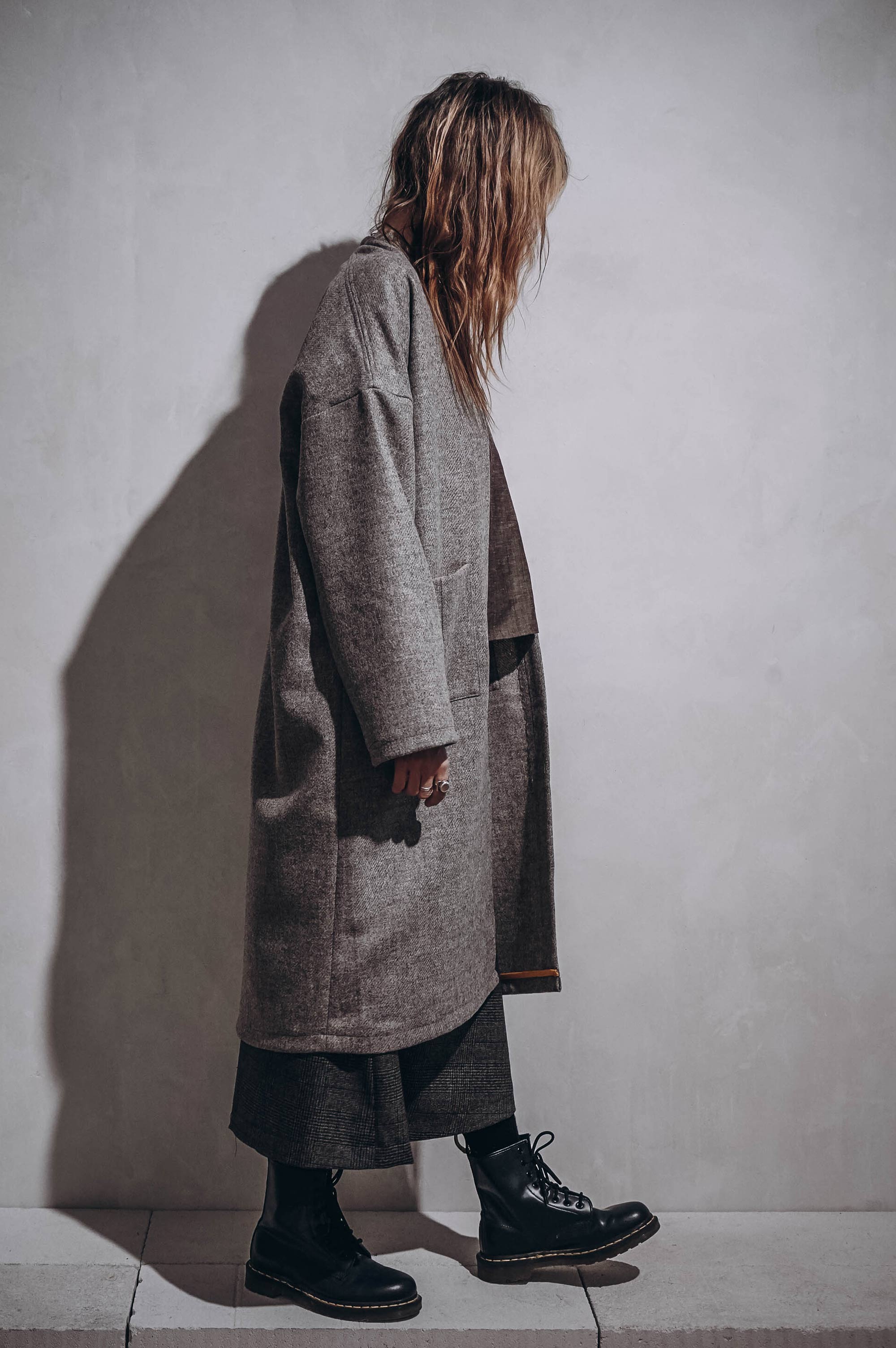 Mixed Shadows Wool Trench