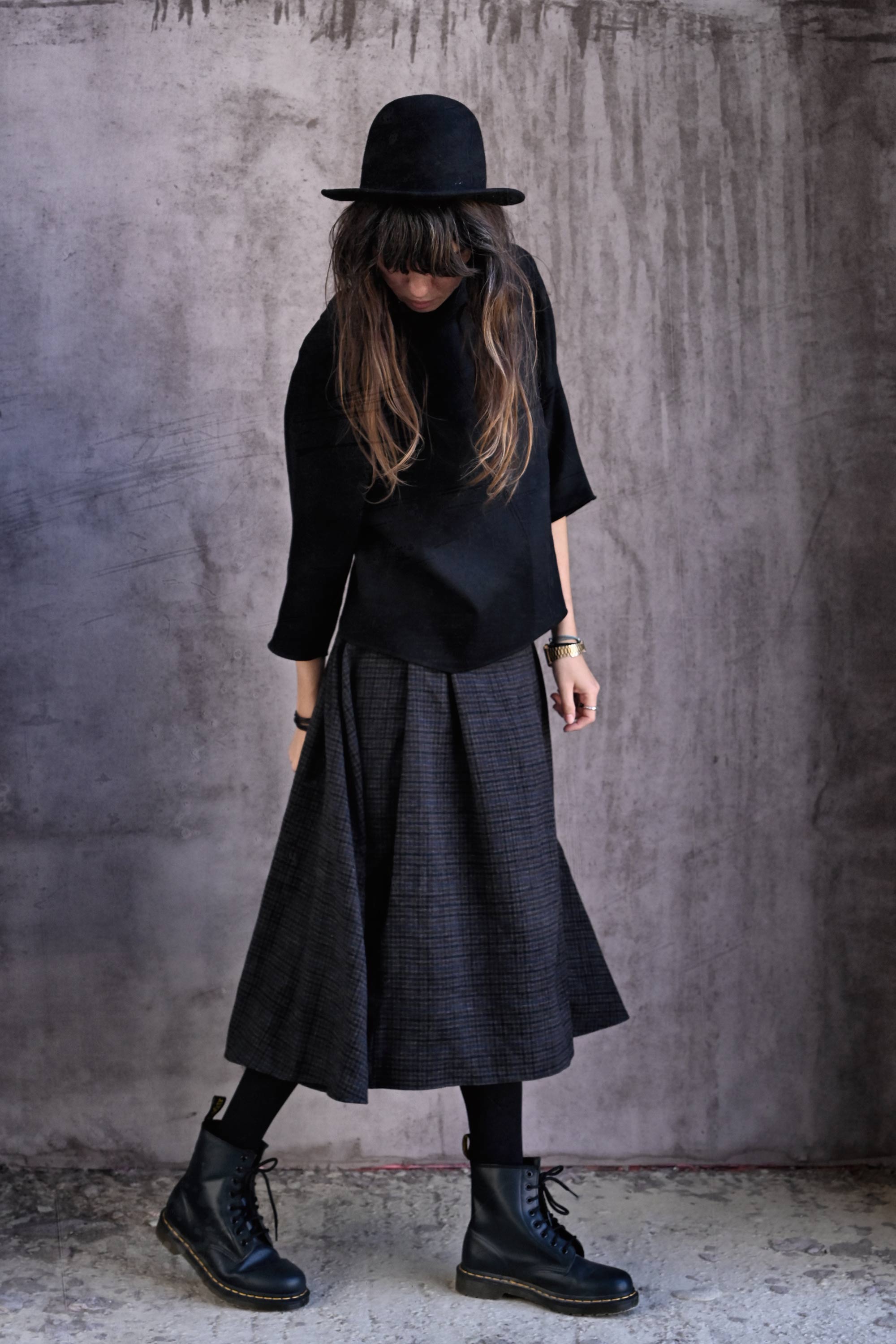 Teen Blush Wool Skirt