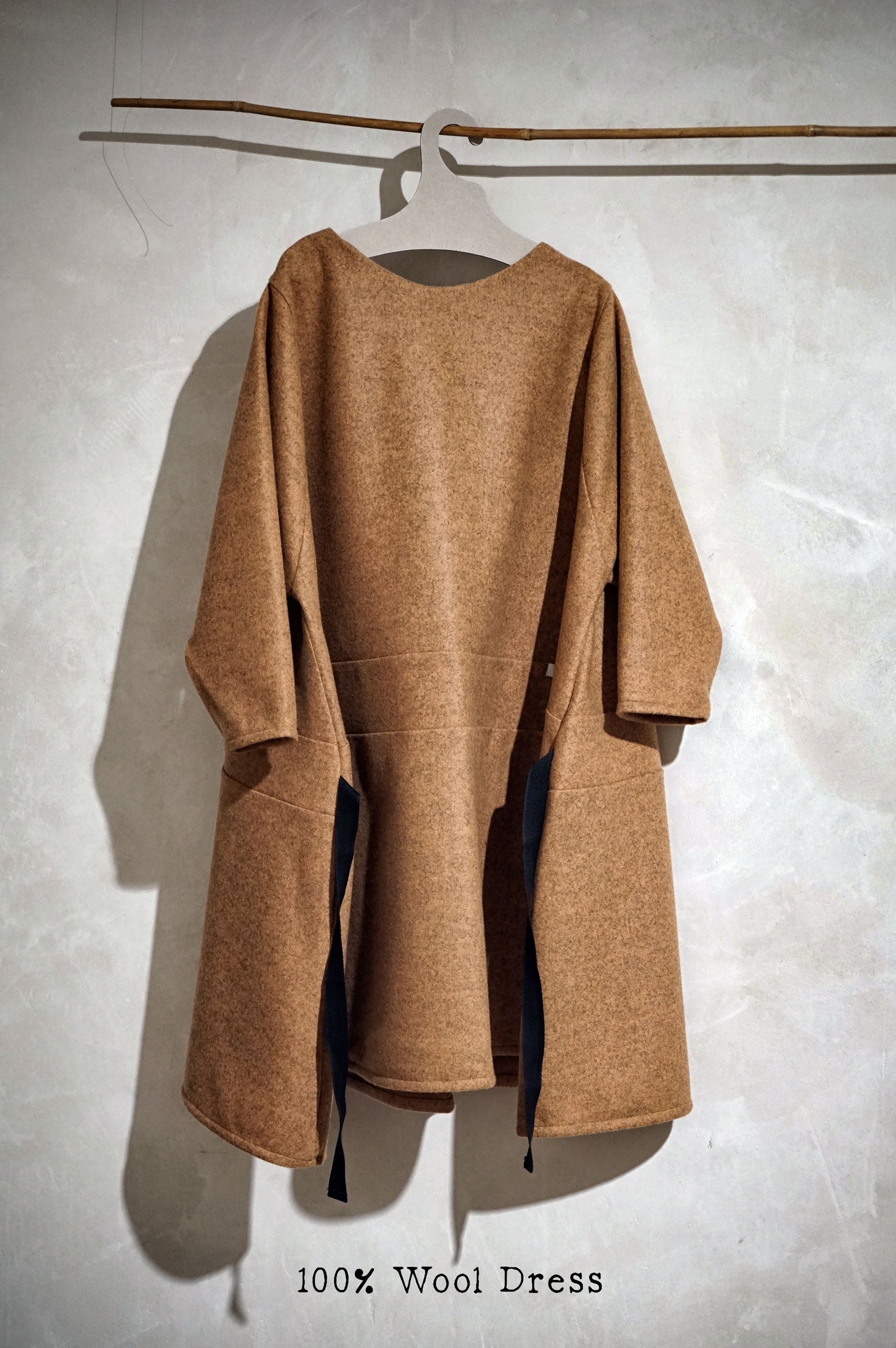 Oversized wool dress