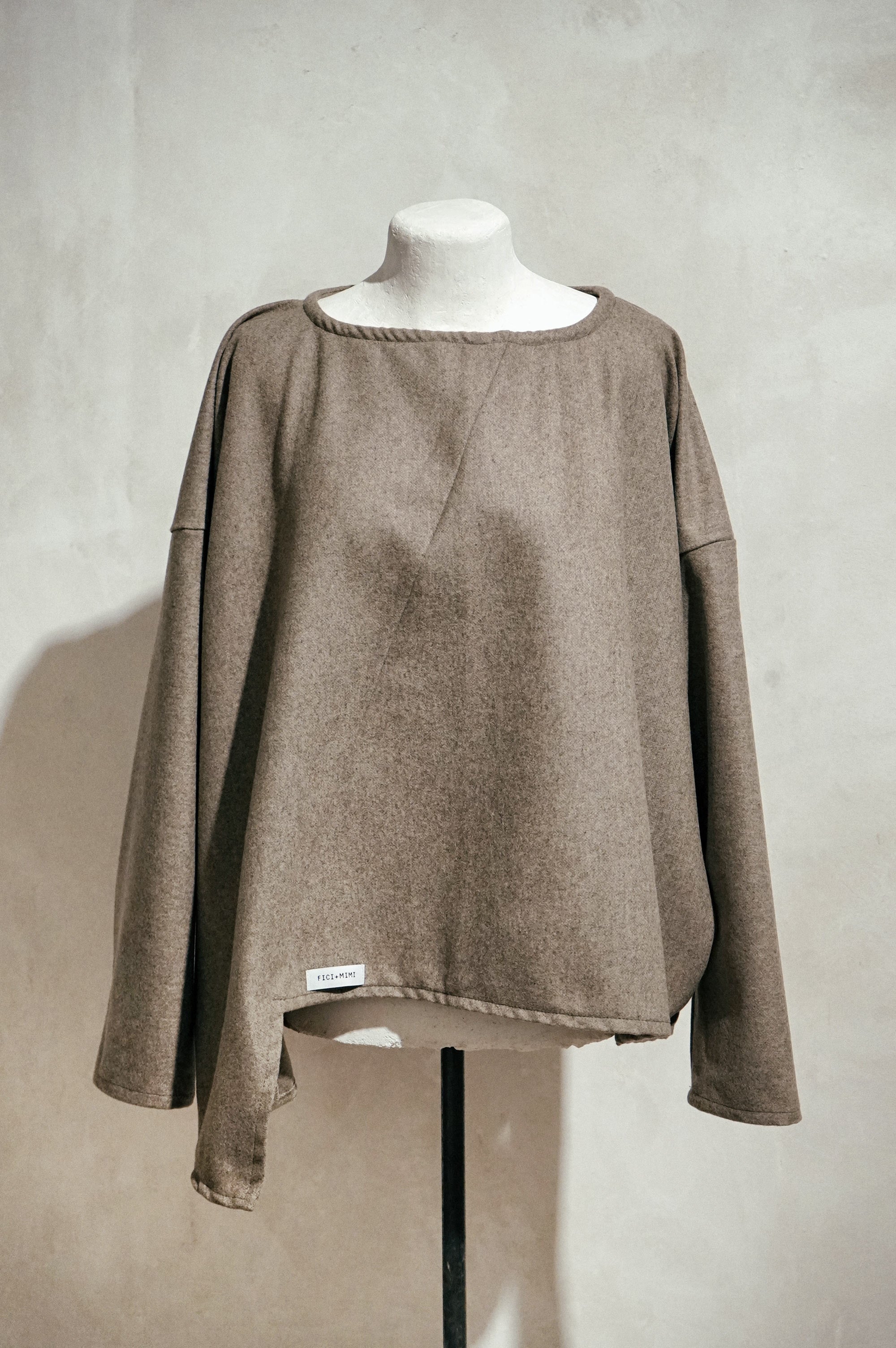 Asymmetric Wool top