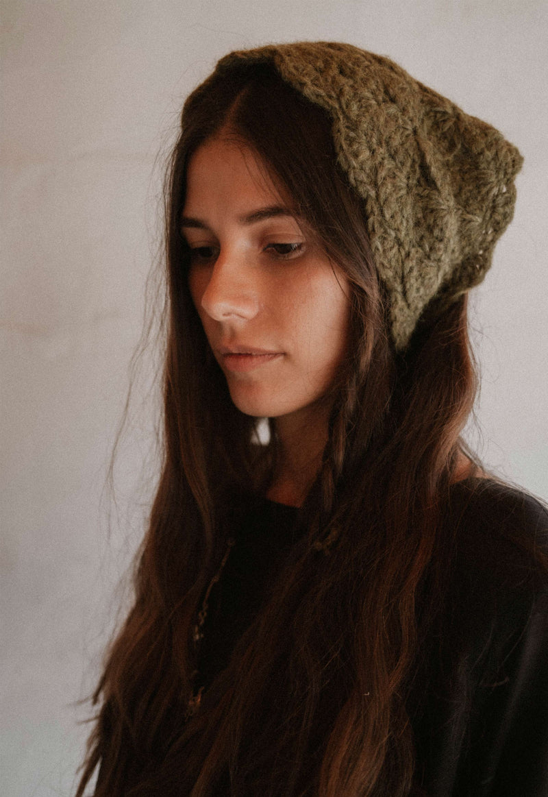 Thistle Hand Crochet Headscarf
