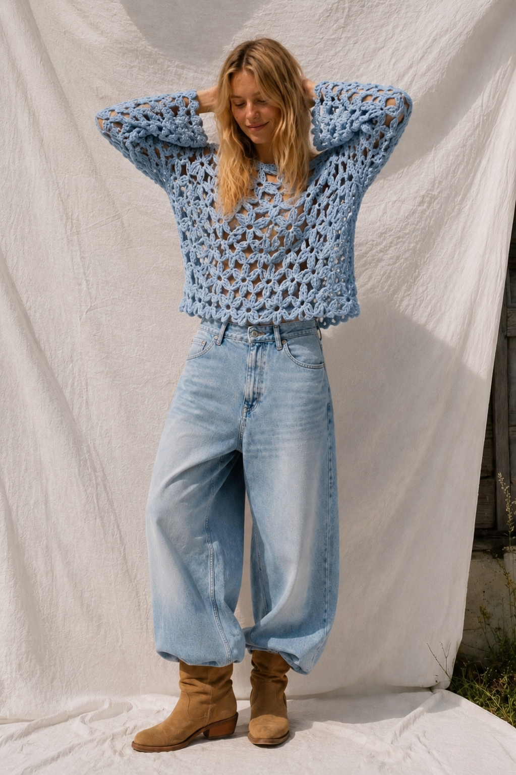 Cloudflower Crochet Top