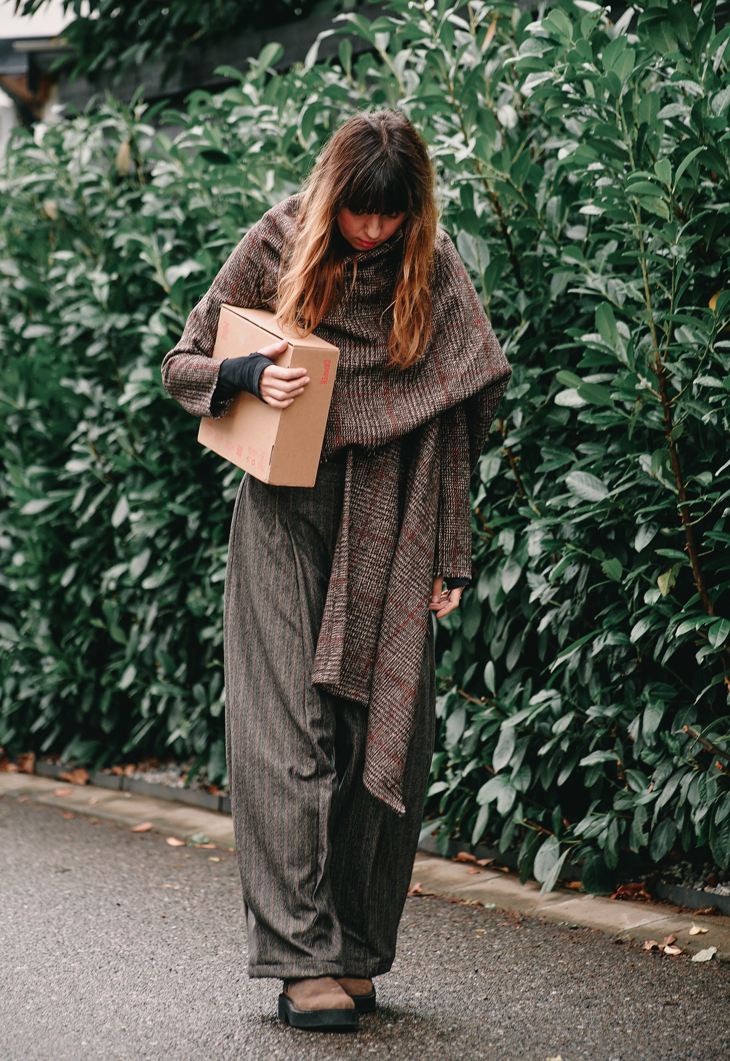 Golden Brown Wool Trousers