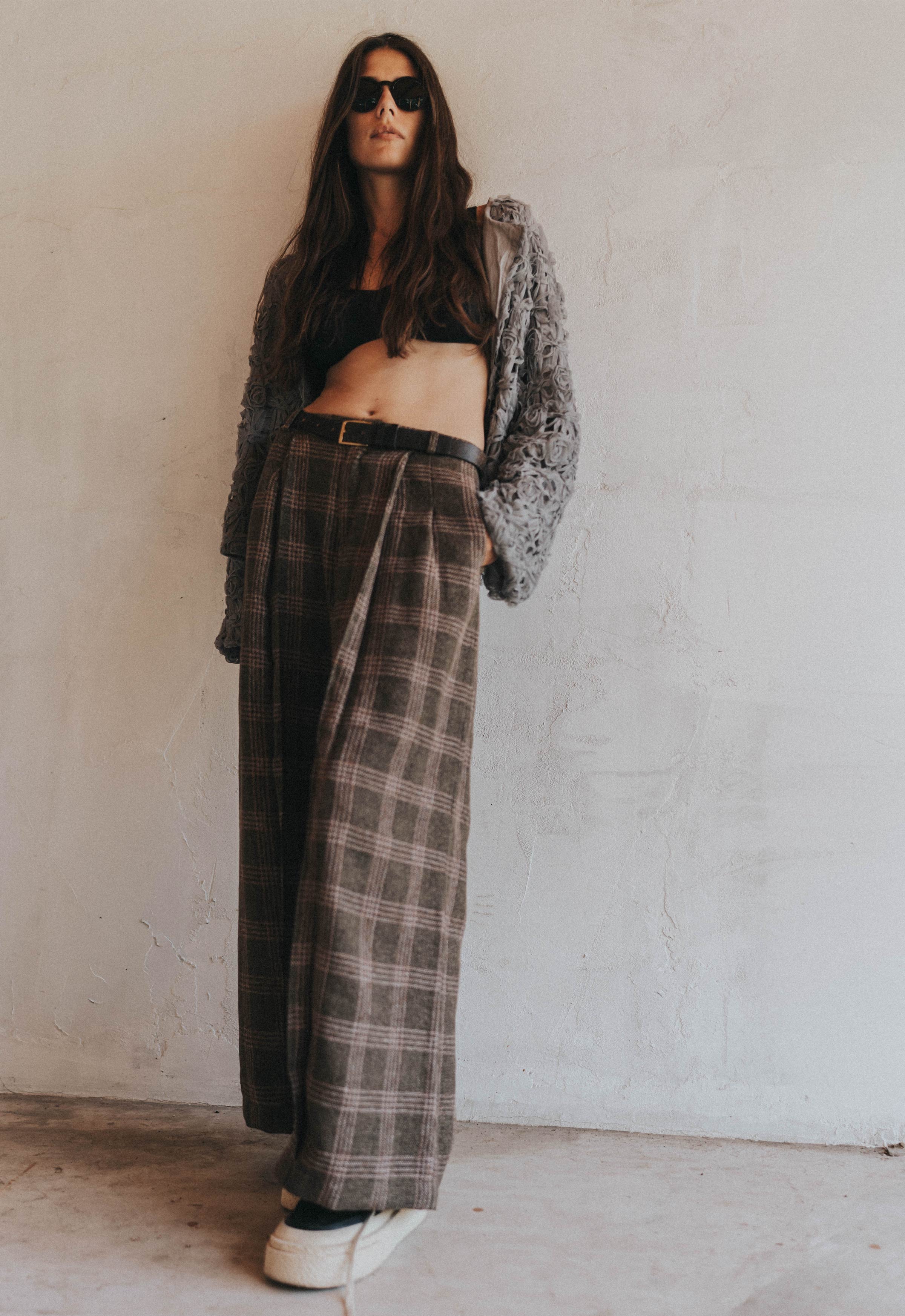 Drift Seam Pleated Trousers