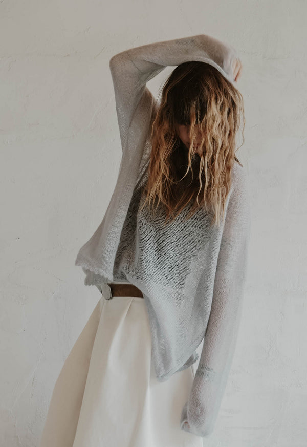 Dust Knit Mohair Top
