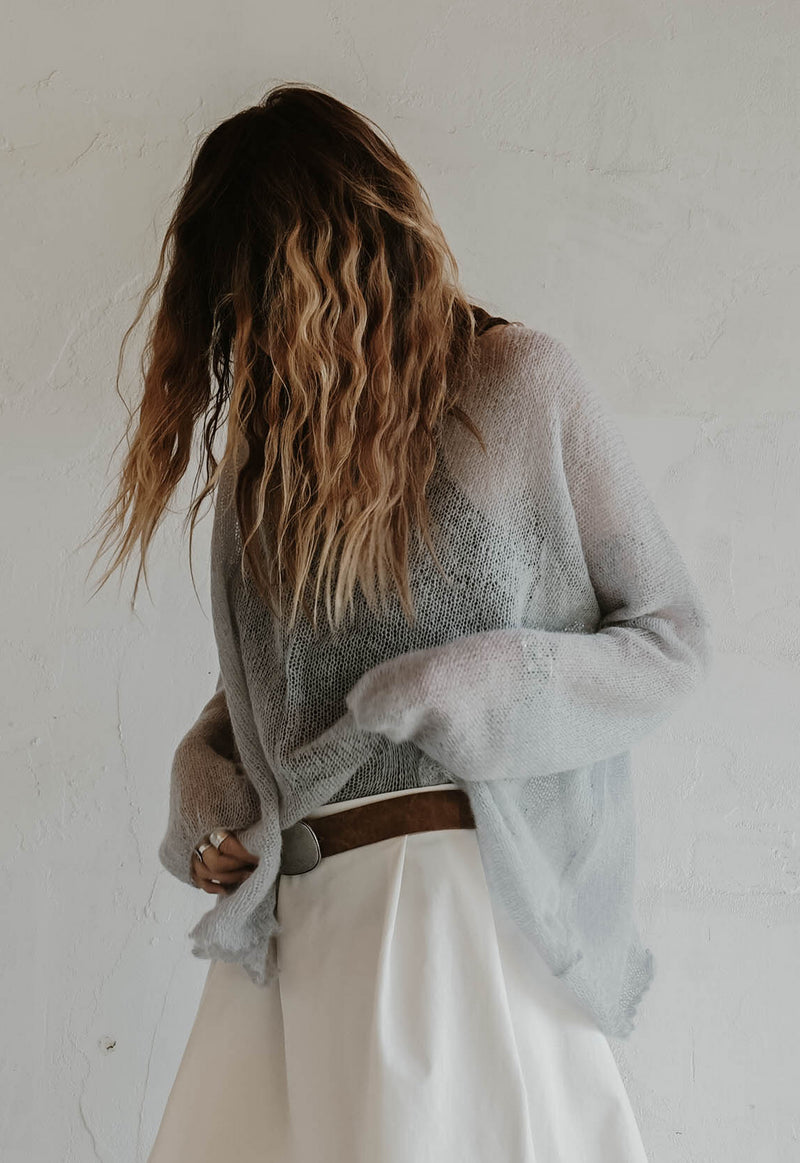 Dust Knit Mohair Top