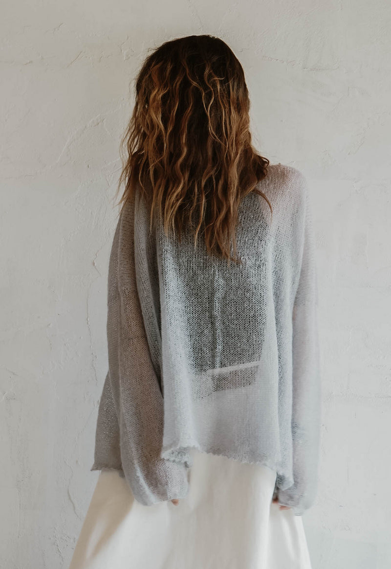 Dust Knit Mohair Top