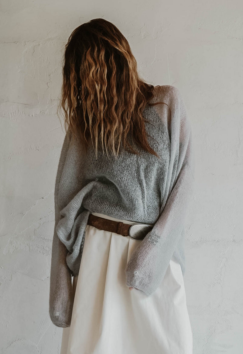 Dust Knit Mohair Top