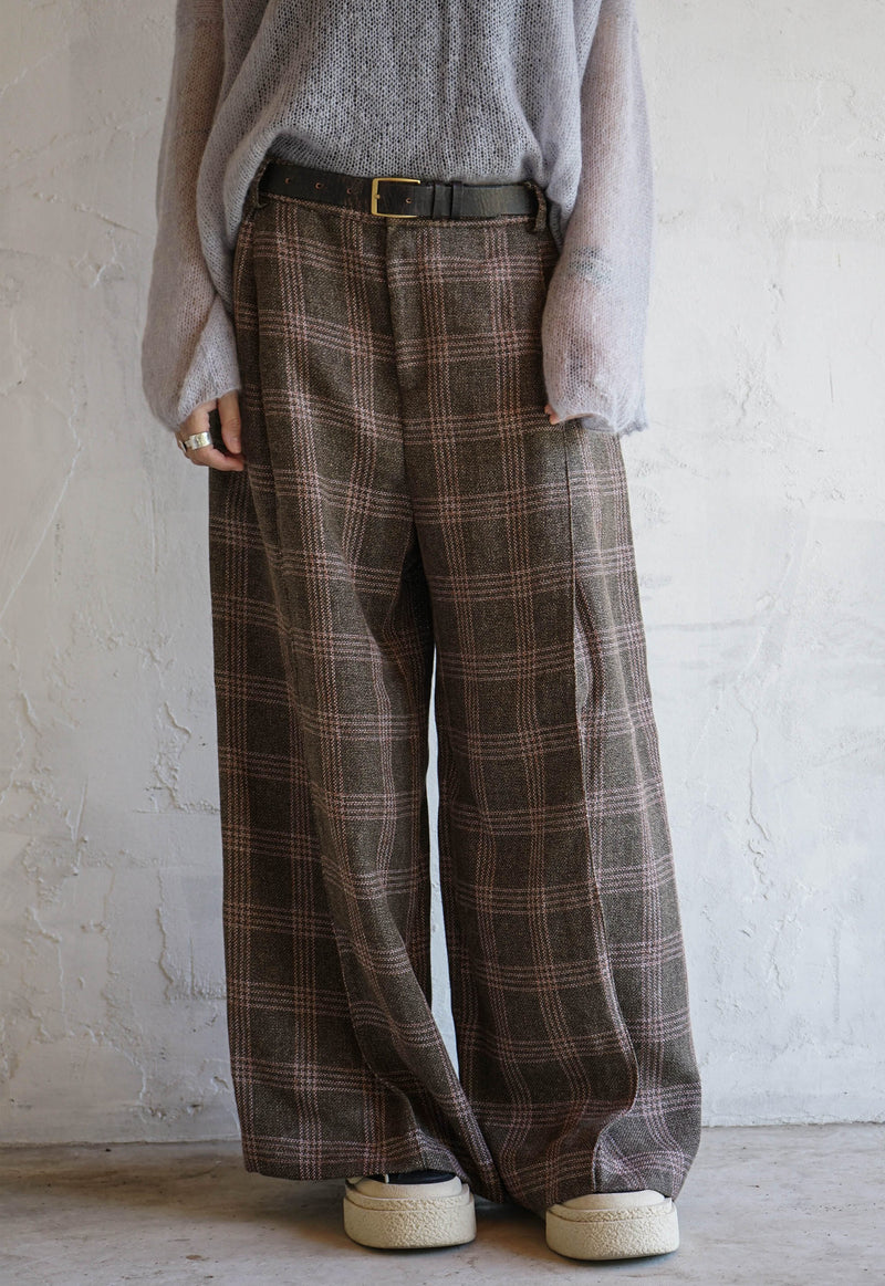 Drift Seam Pleated Trousers