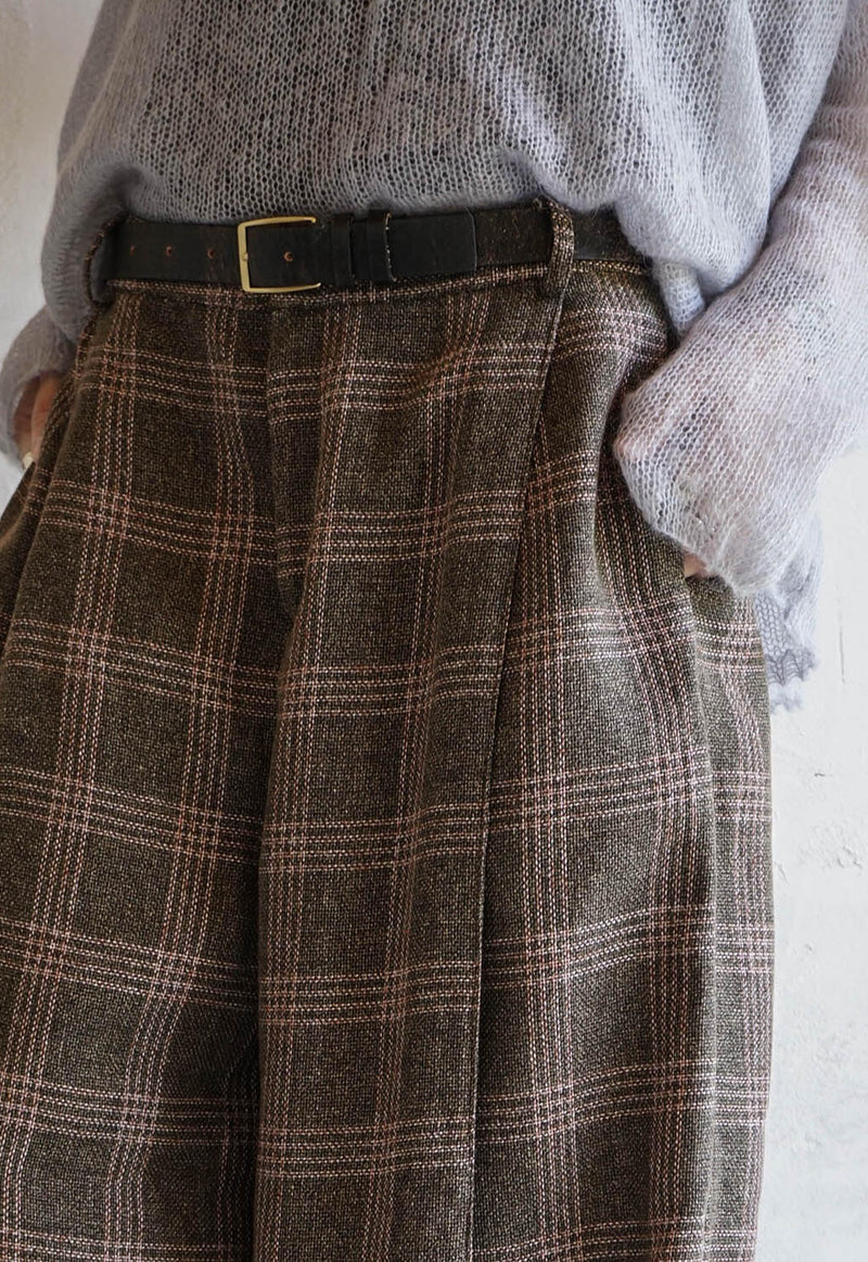 Drift Seam Pleated Trousers