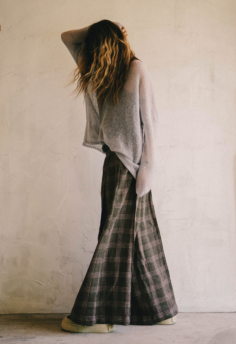 Drift Seam Pleated Trousers