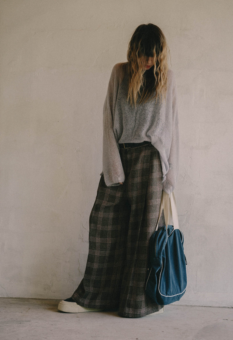 Drift Seam Pleated Trousers