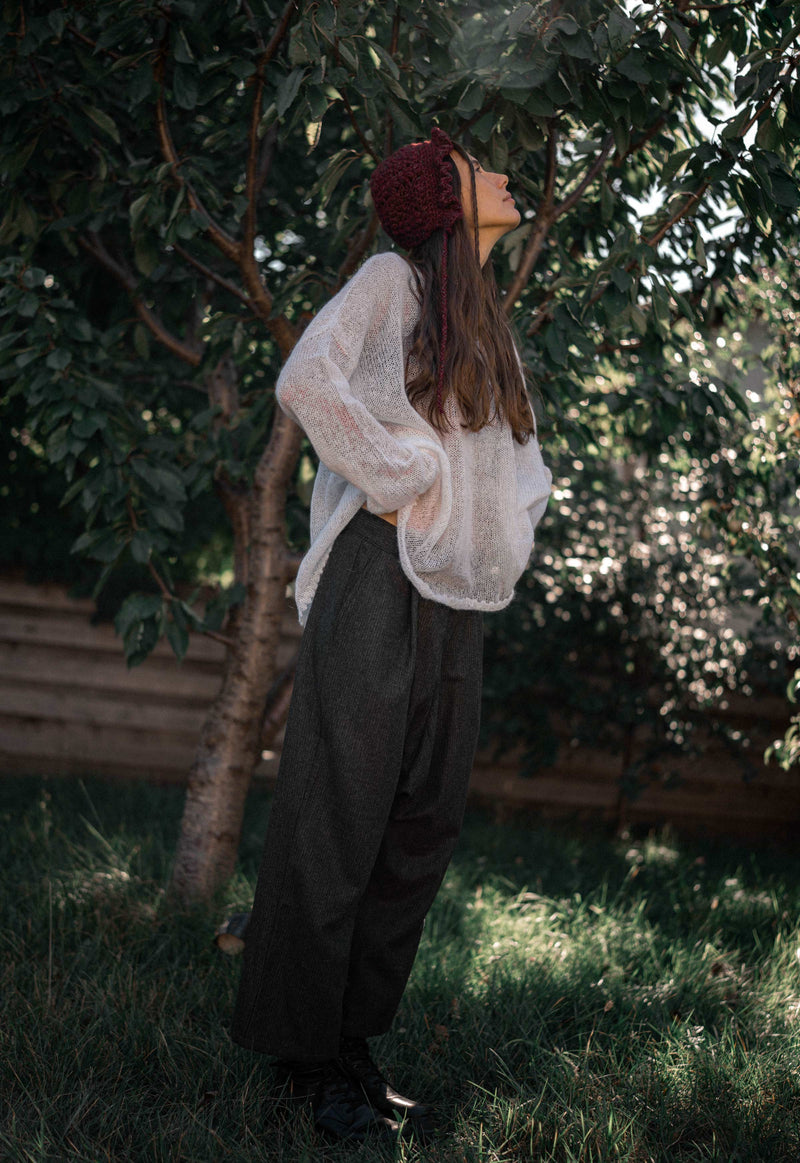Mulberry Hand Crochet Bonnet