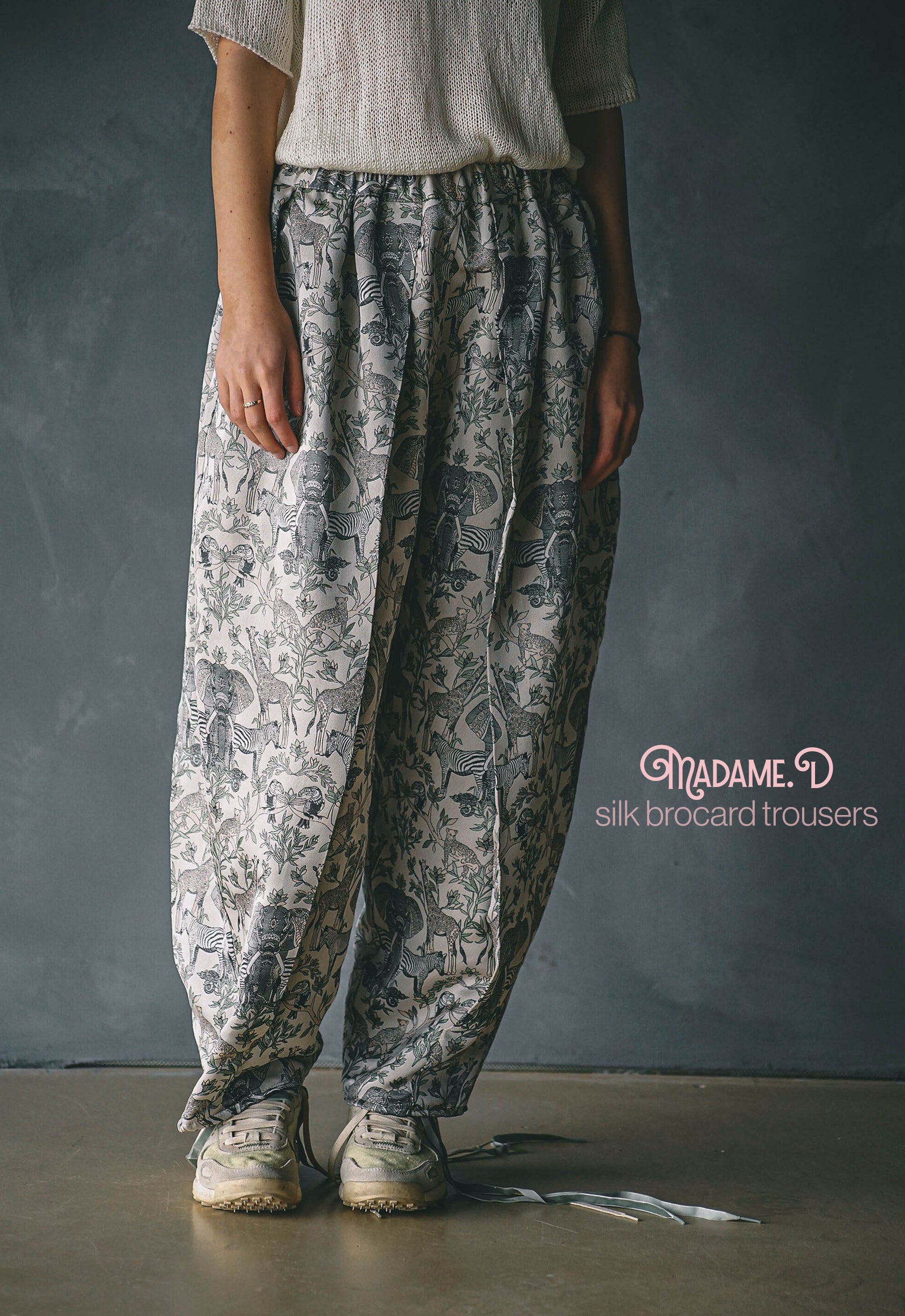 Madame D Brocart Silk Trousers
