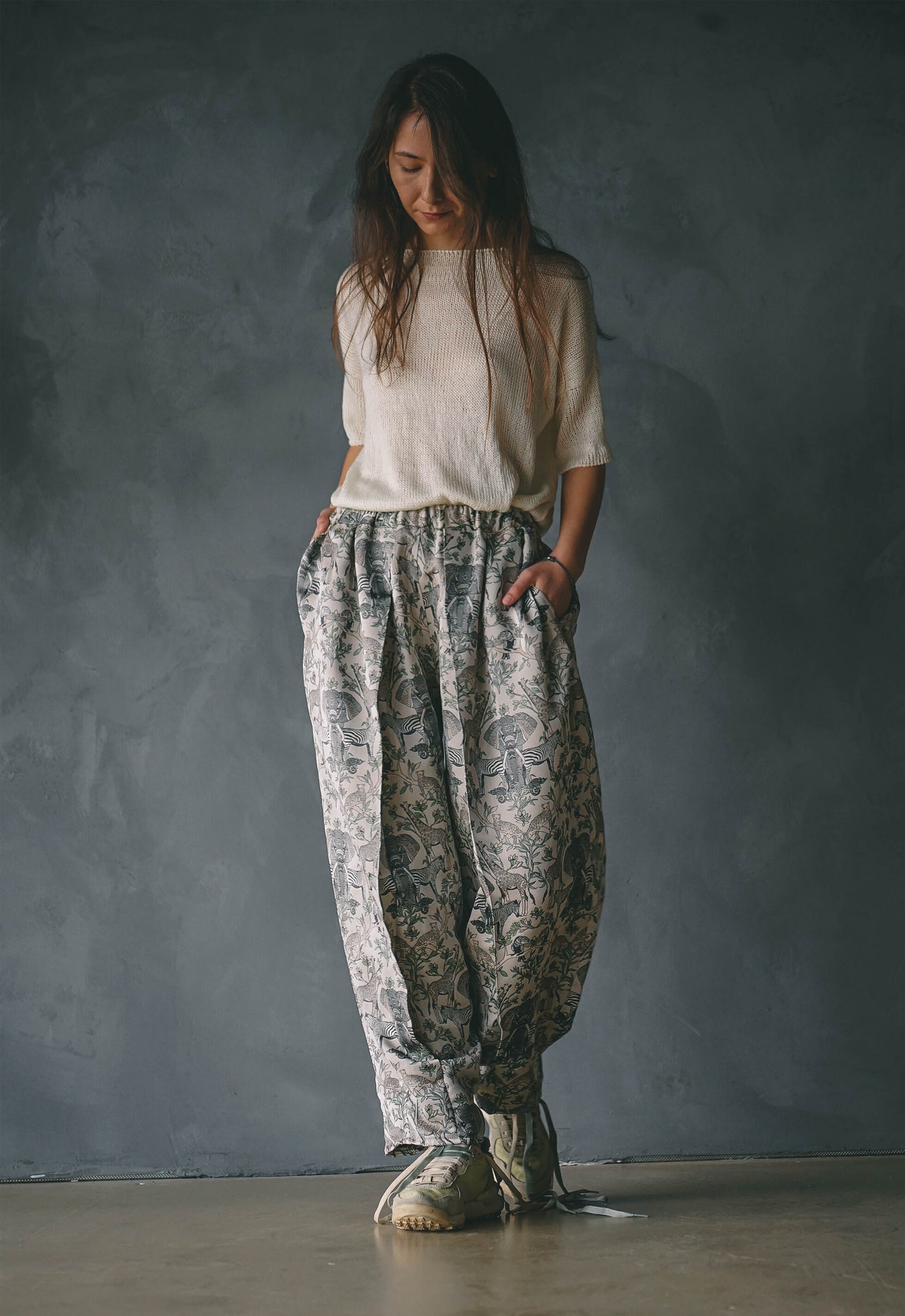 Madame D Brocart Silk Trousers