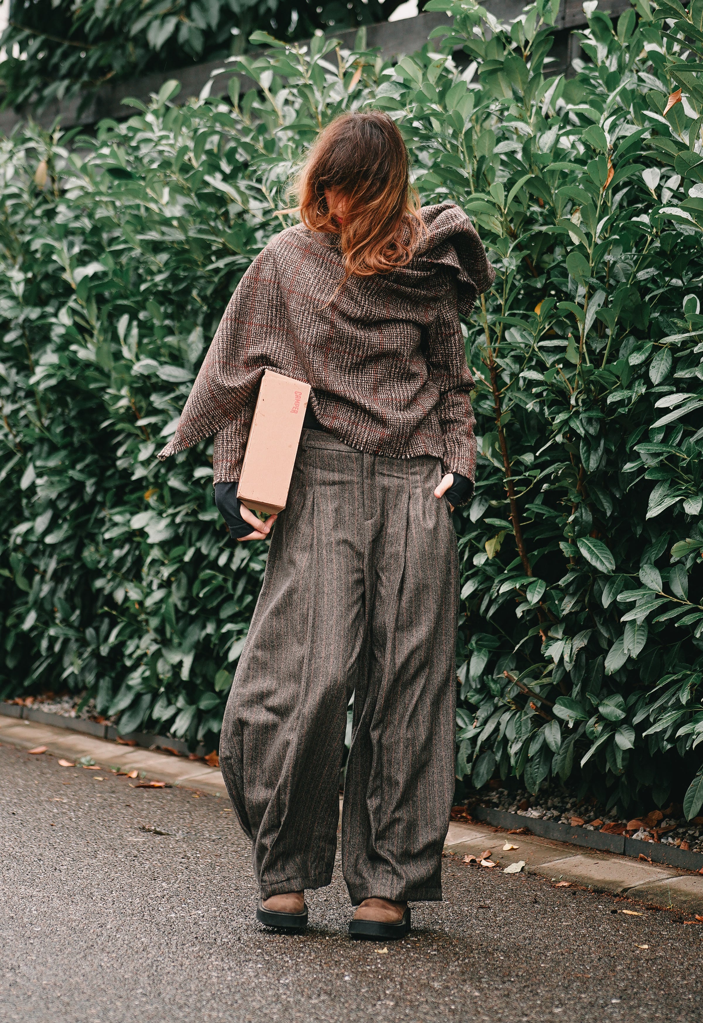 Golden Brown Wool Trousers