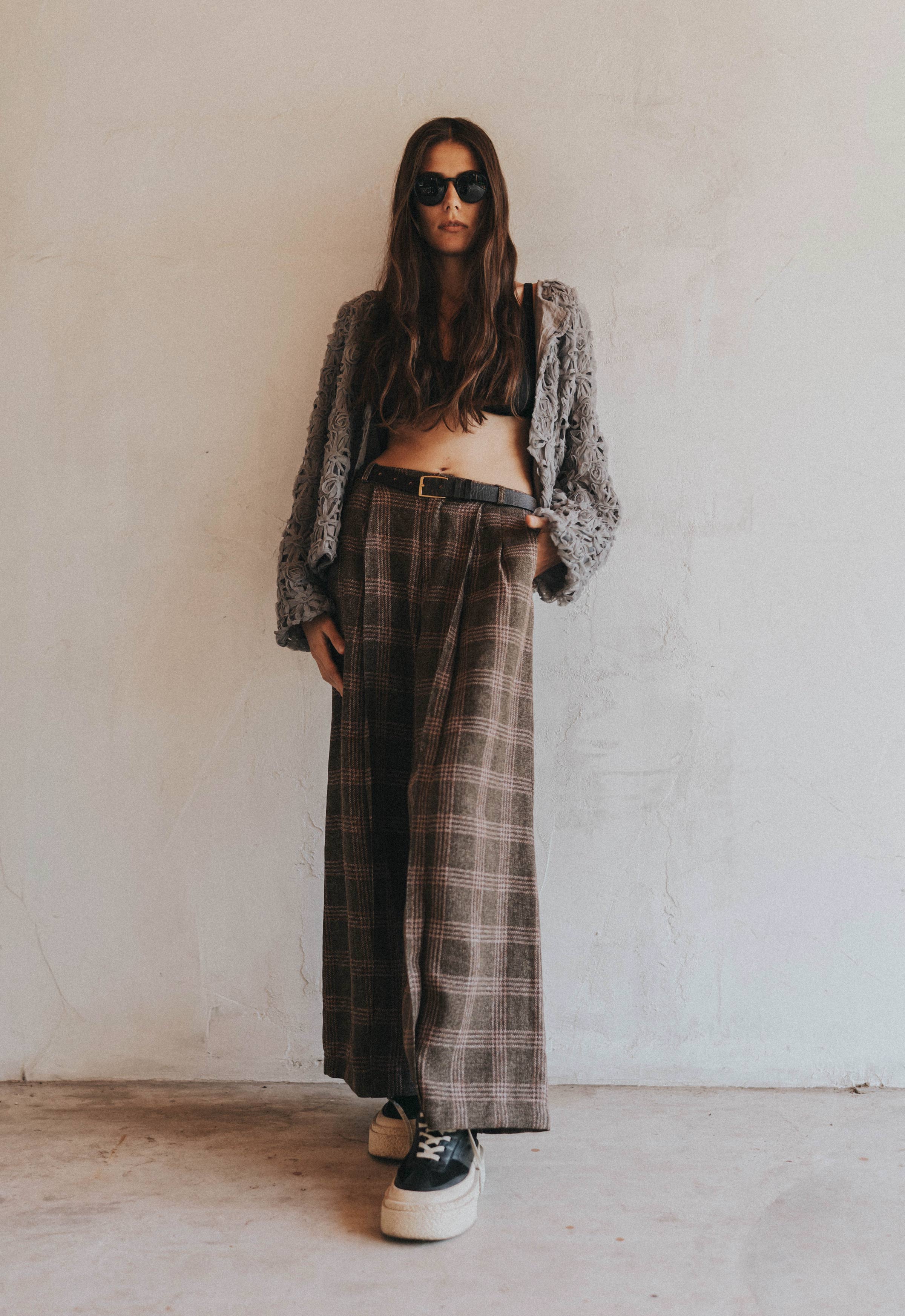 Drift Seam Pleated Trousers