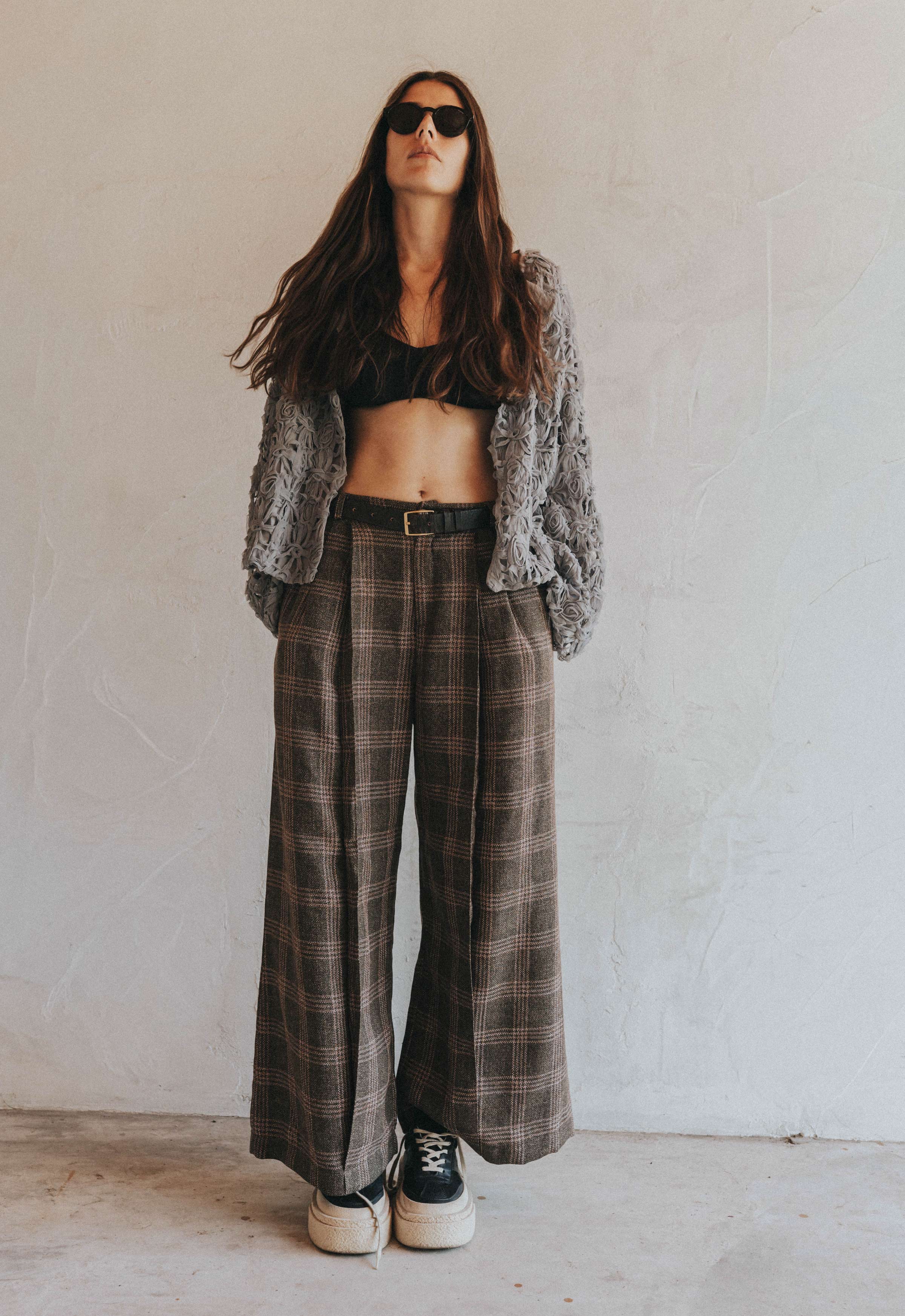 Drift Seam Pleated Trousers
