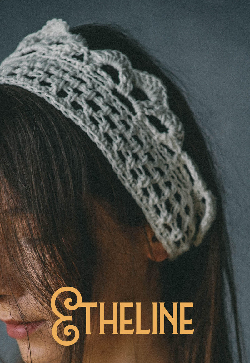 Etheline hand crochet headband