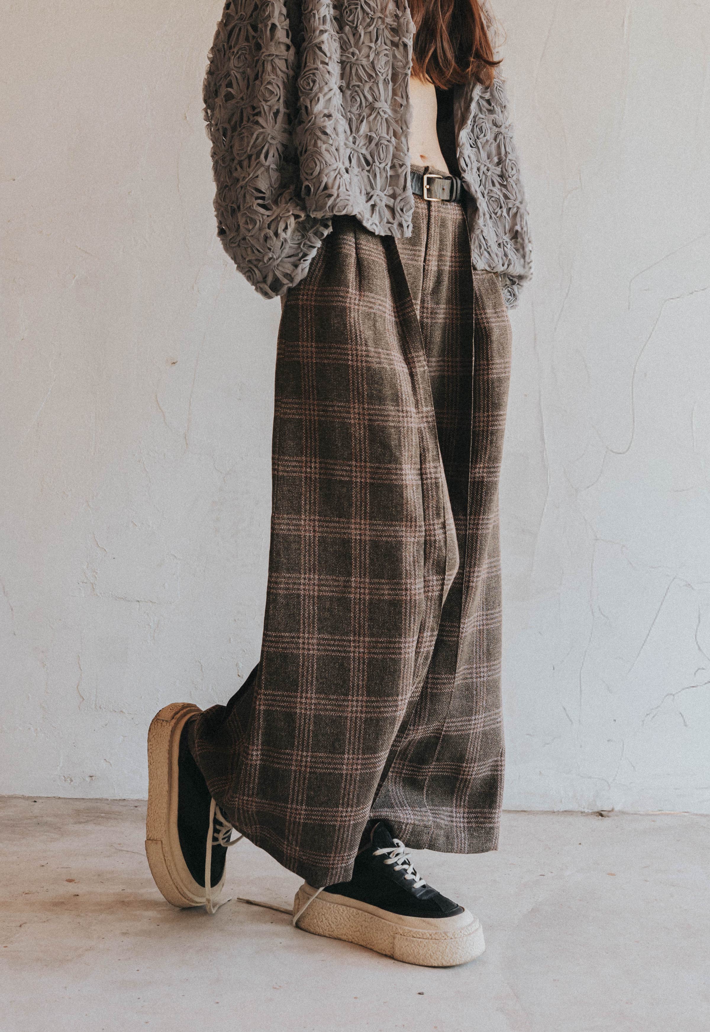 Drift Seam Pleated Trousers