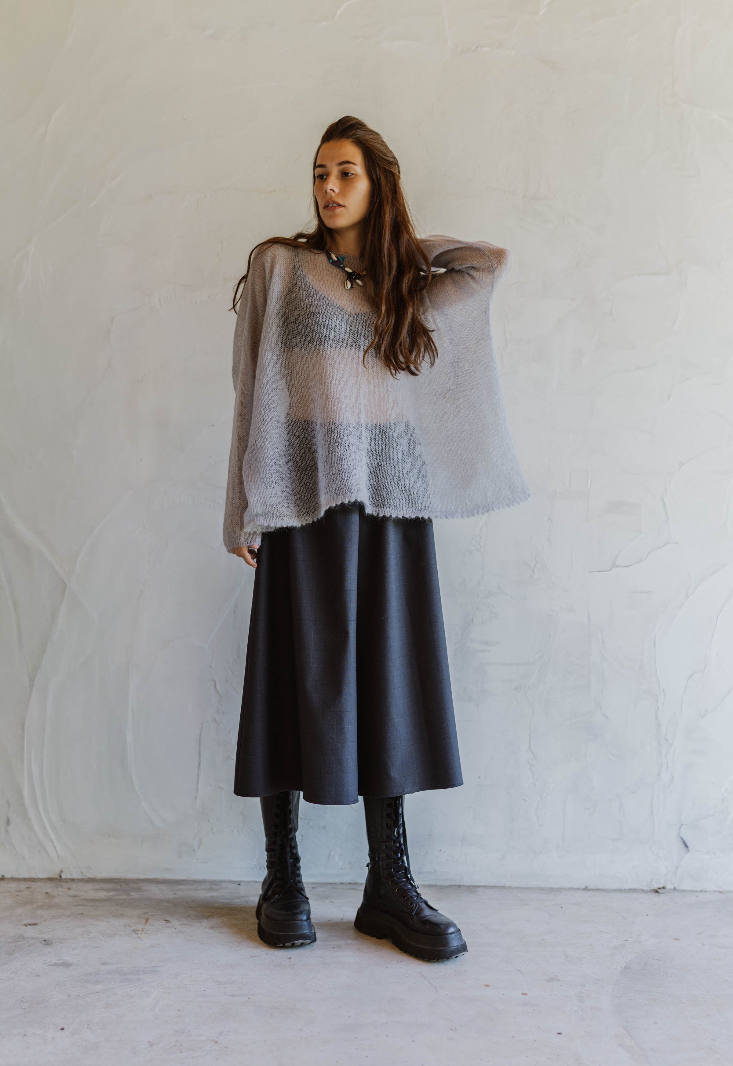 Mono Silk & Wool Trousers